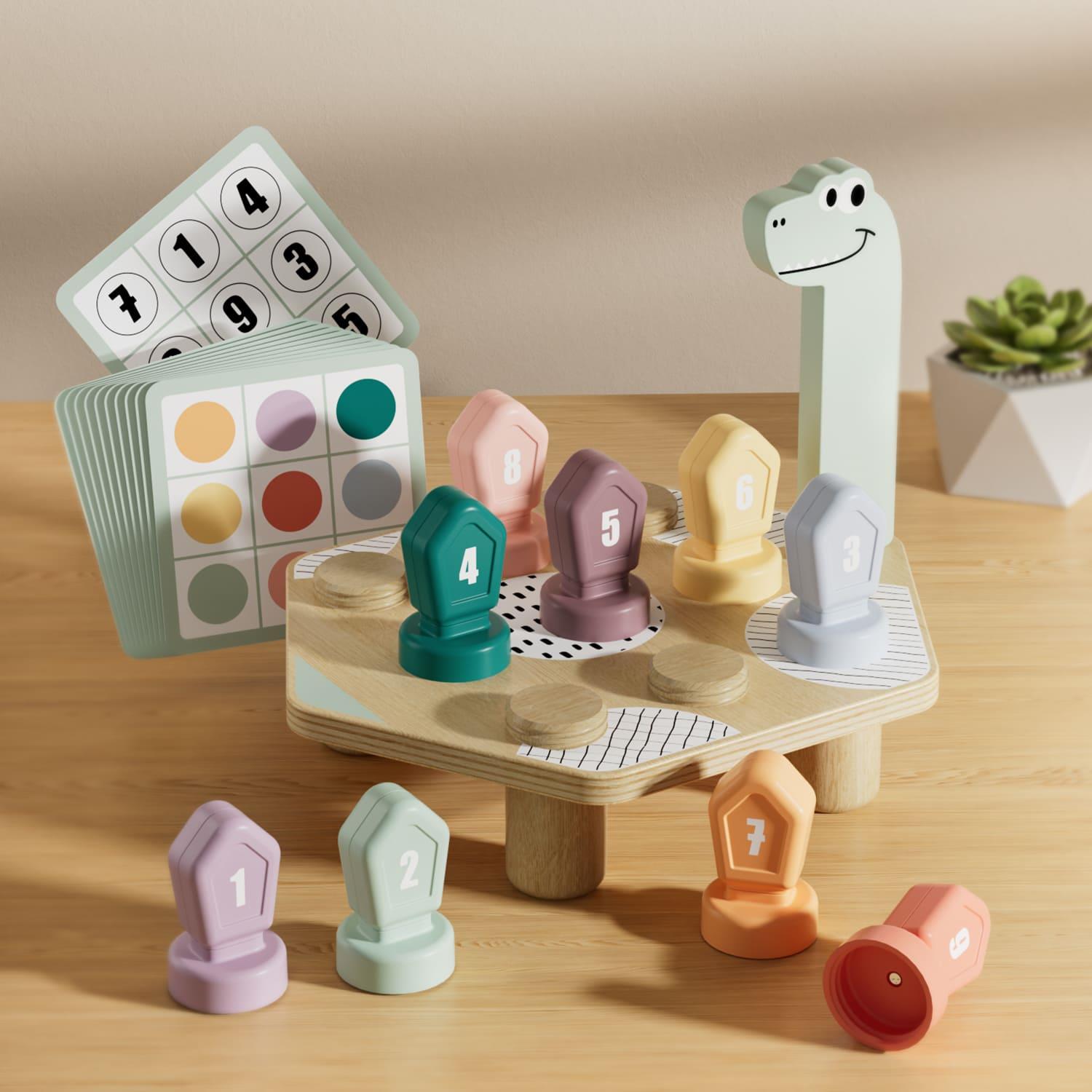 Topbright Wooden Happy Dino Twist