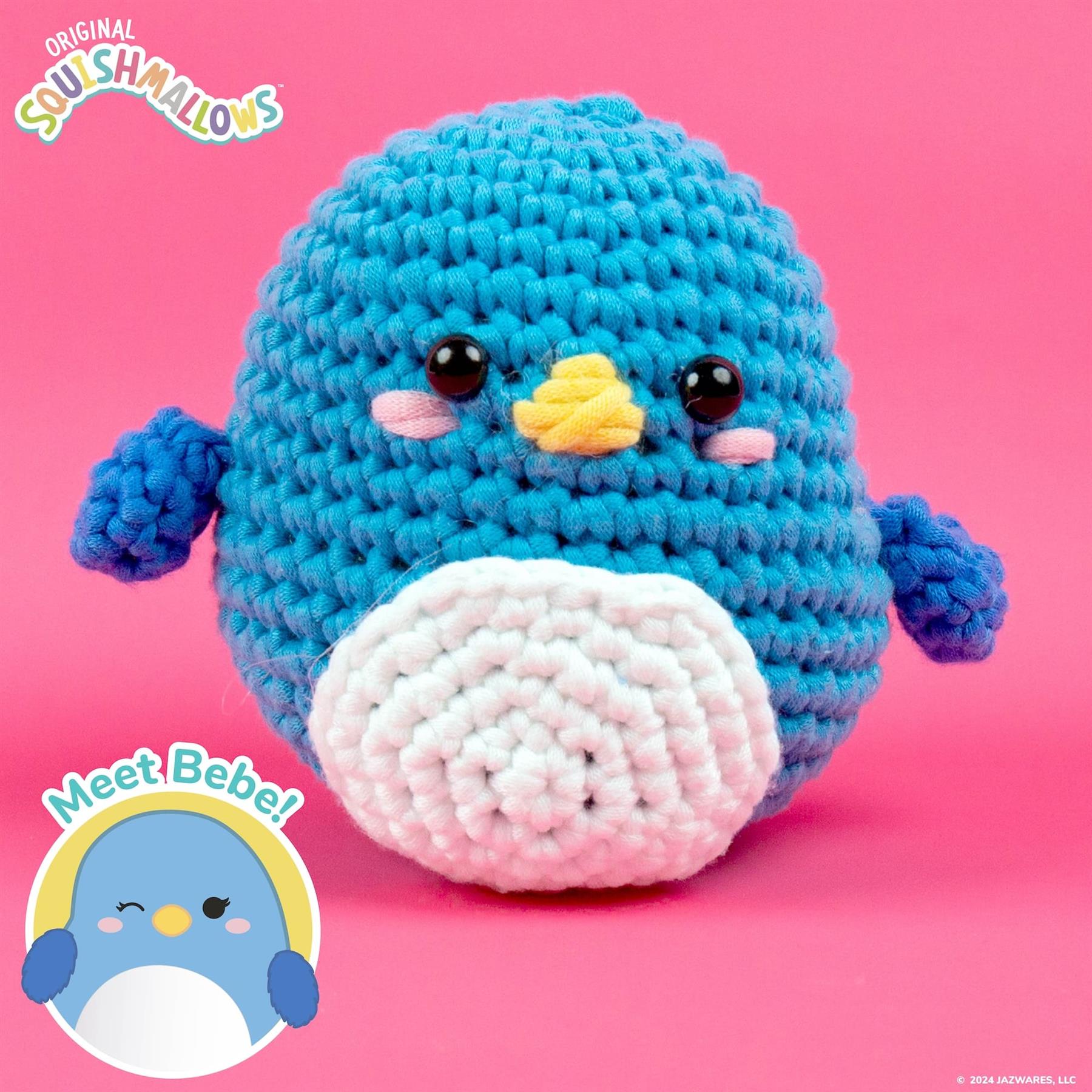 Original Squishmallows  - Bebe the Bluebird Crochet Kit