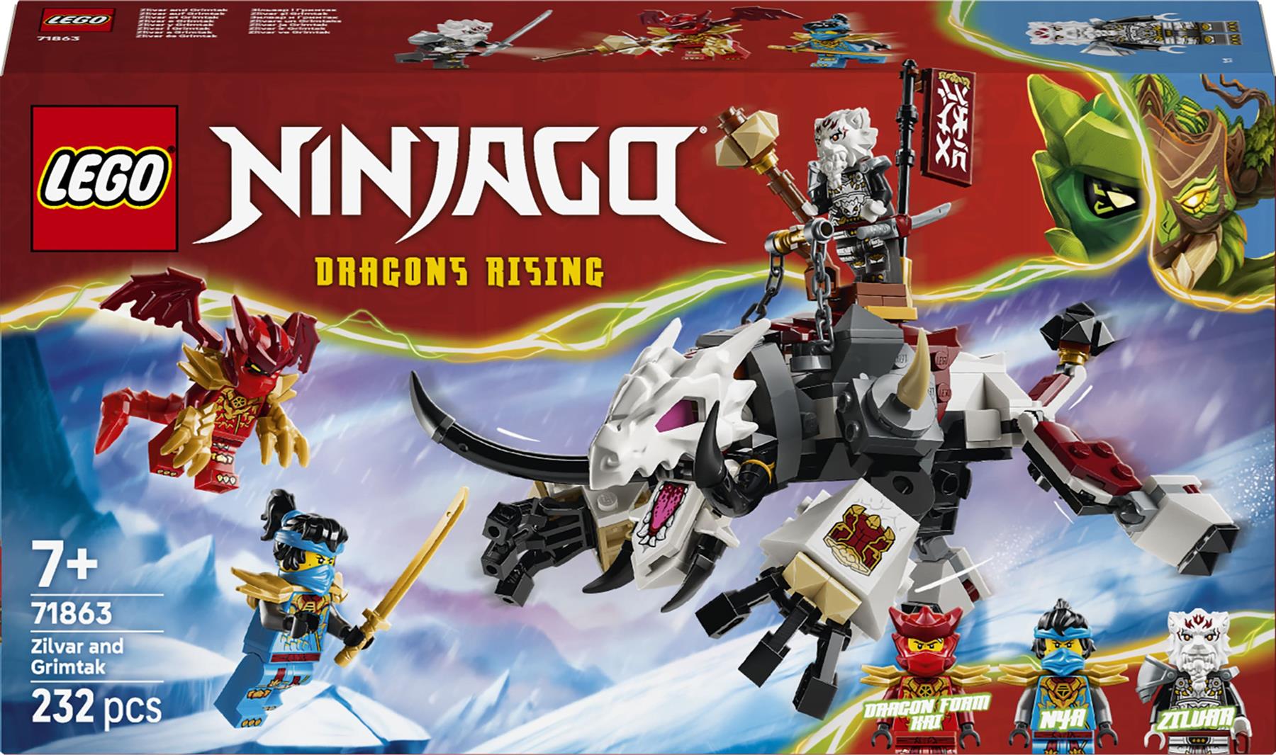 LEGO Ninjago Zilvar and Grimtak the Dragon Beast 71863