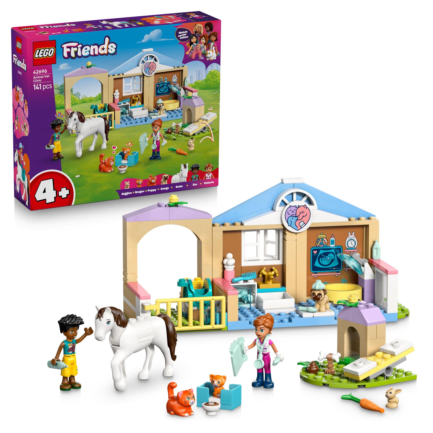 LEGO Friends Animal Vet Clinic Toy Playset 42696