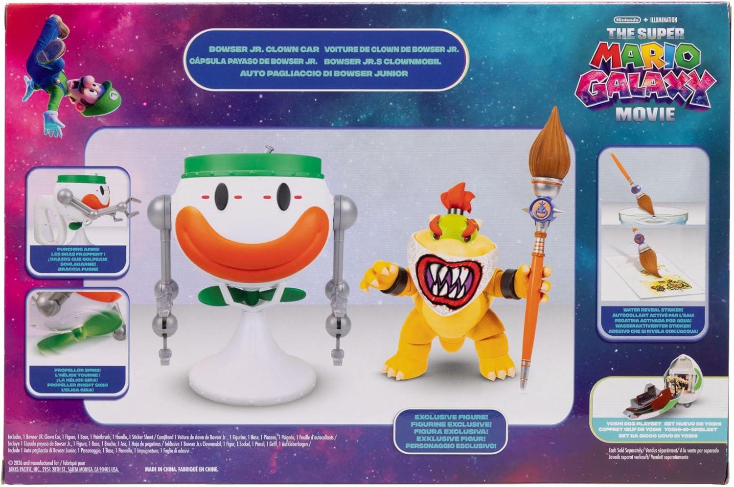 Super Mario Galaxy Movie Figure with Clown Car – Bowser Jr.