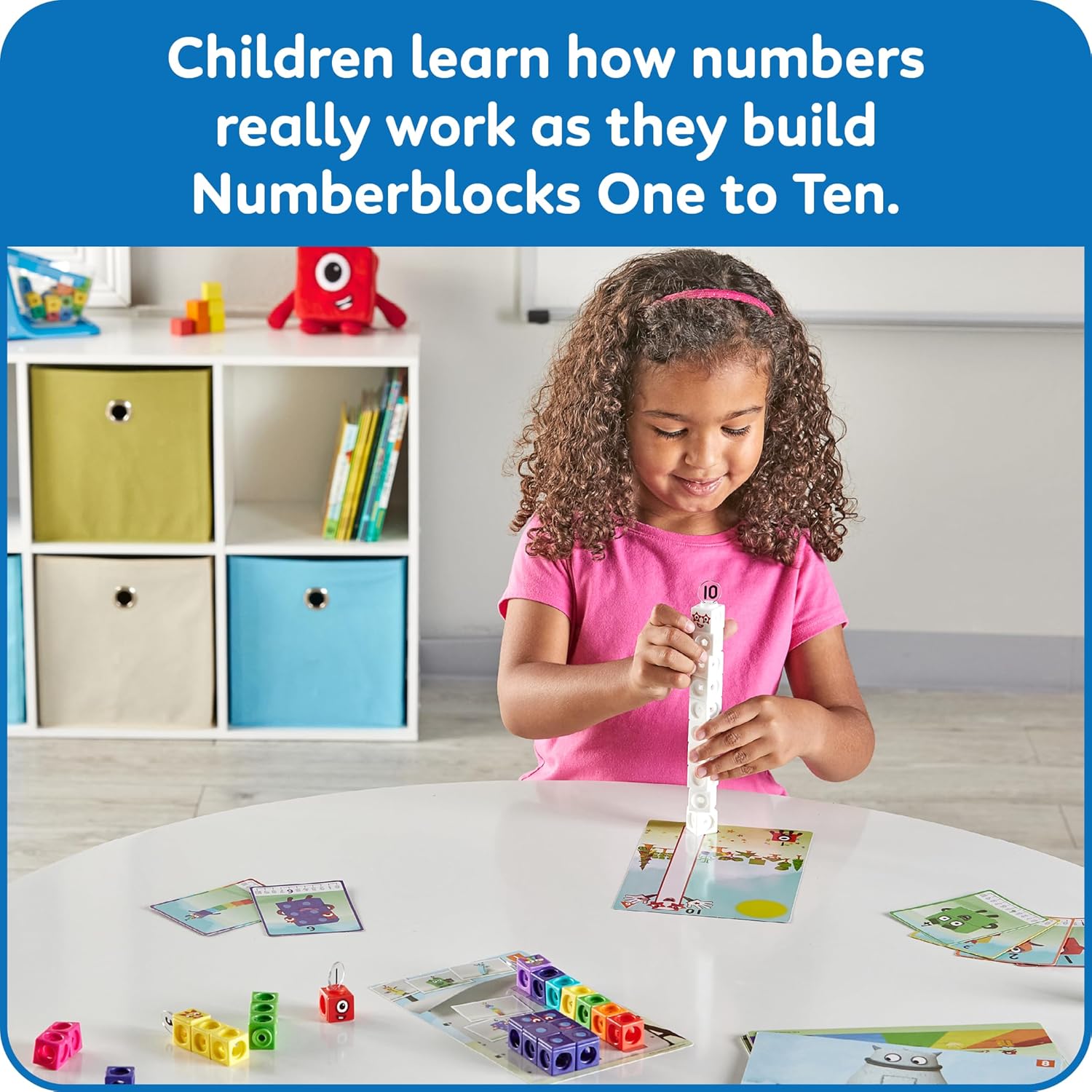 Learning Resources Mathlink Cubes 1-10 Number Blocks Activity Set
