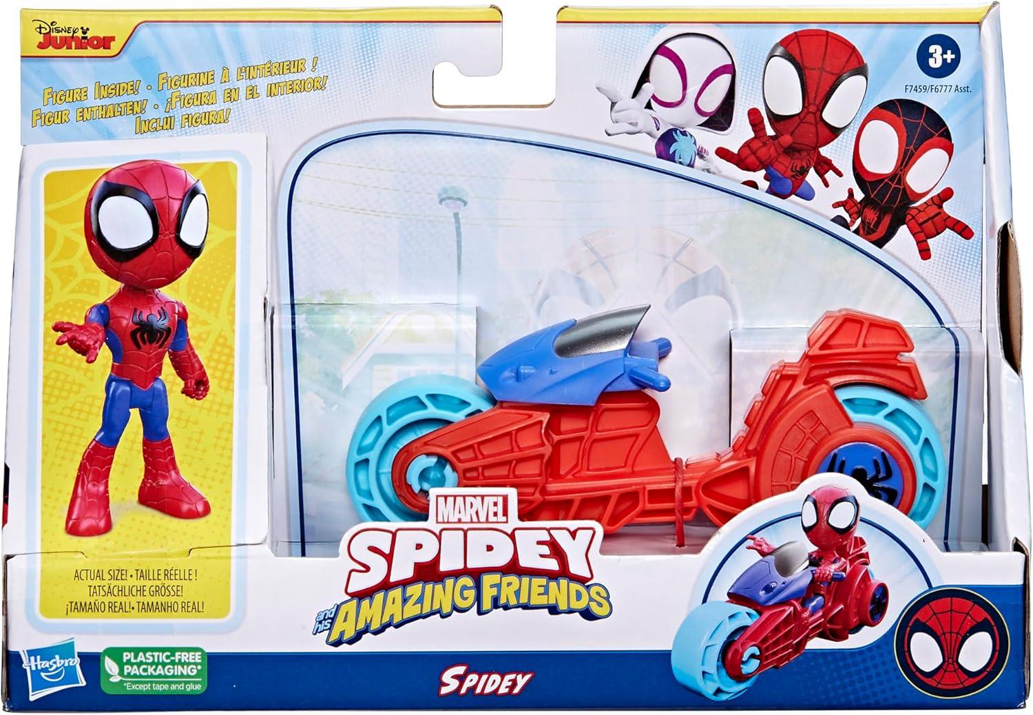 Spidey and His Friends Action Figure Toy Motorcycle Playset