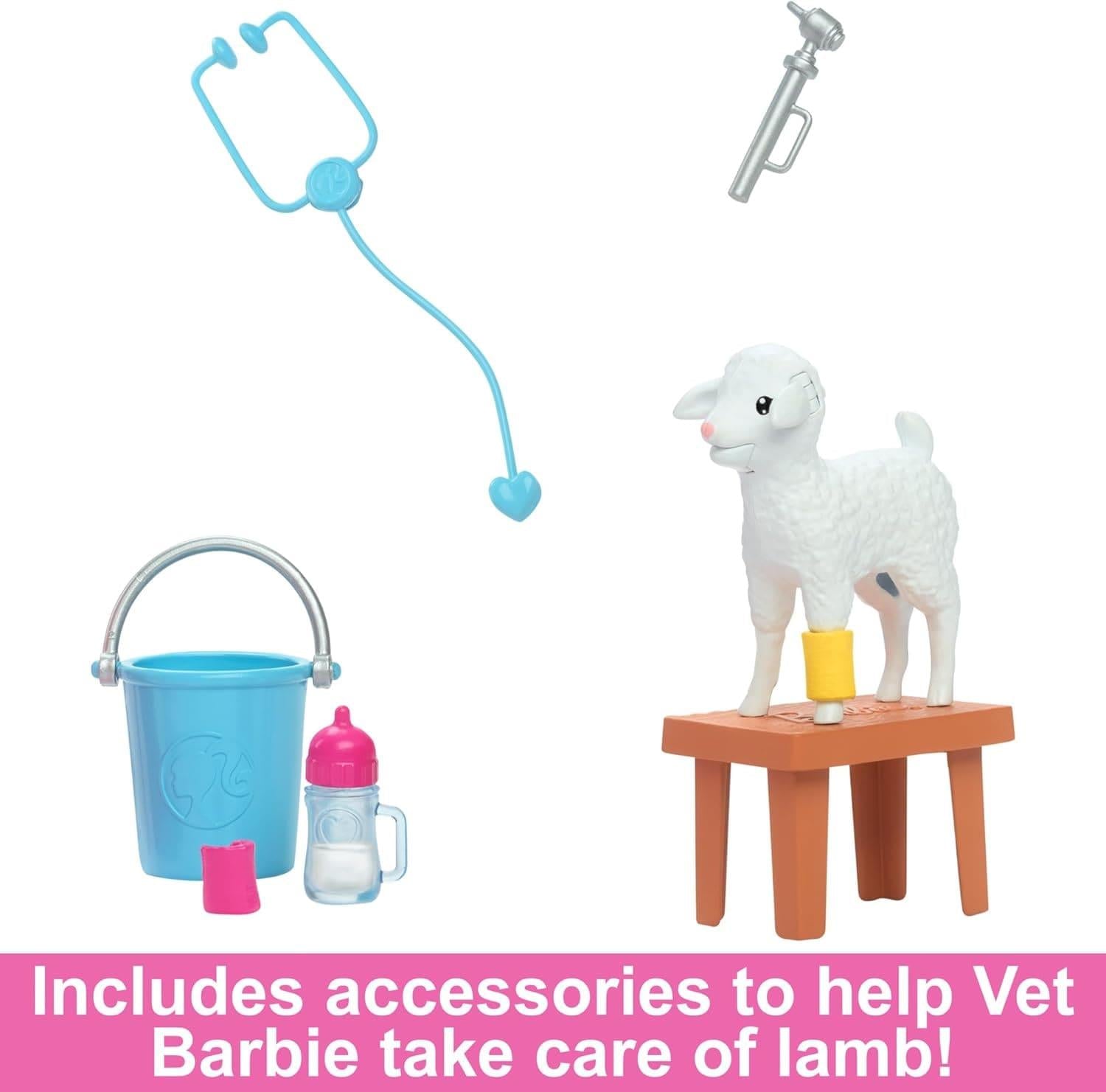 Barbie Farm Veterinarian Doll Playset