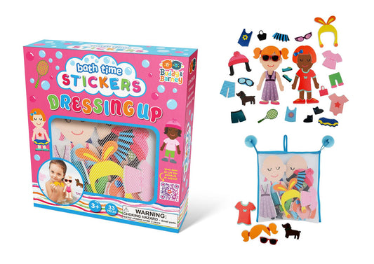 Buddy and Barney  Dressing Up Bath Stickers