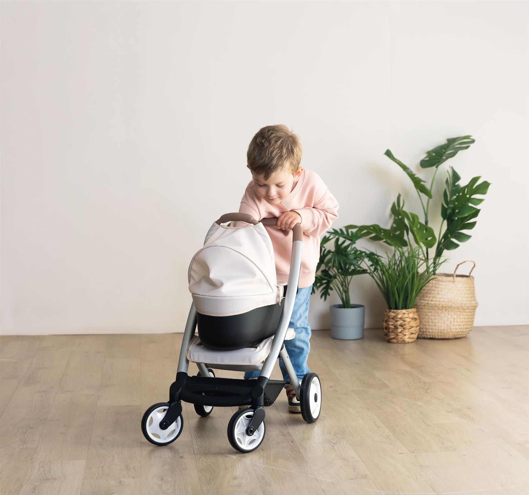 Smoby Maxi-Cosi 3 in 1 Pushchair and Pram Beige