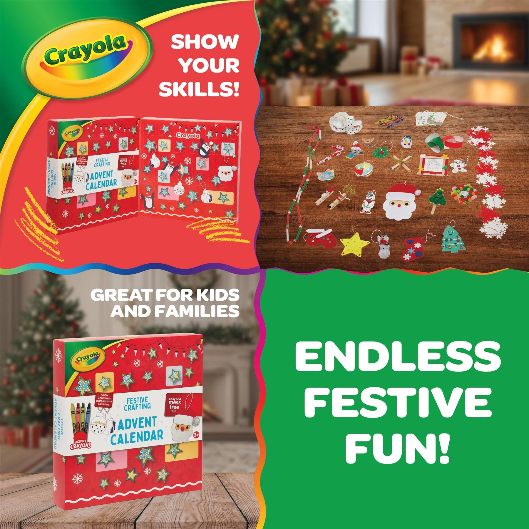 Crayola 24-Day Arts and Crafts Advent Calendar