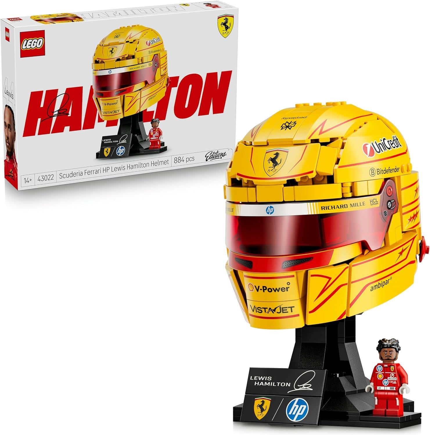 LEGO Scuderia Ferrari HP  Helmet - Lewis Hamilton 43022