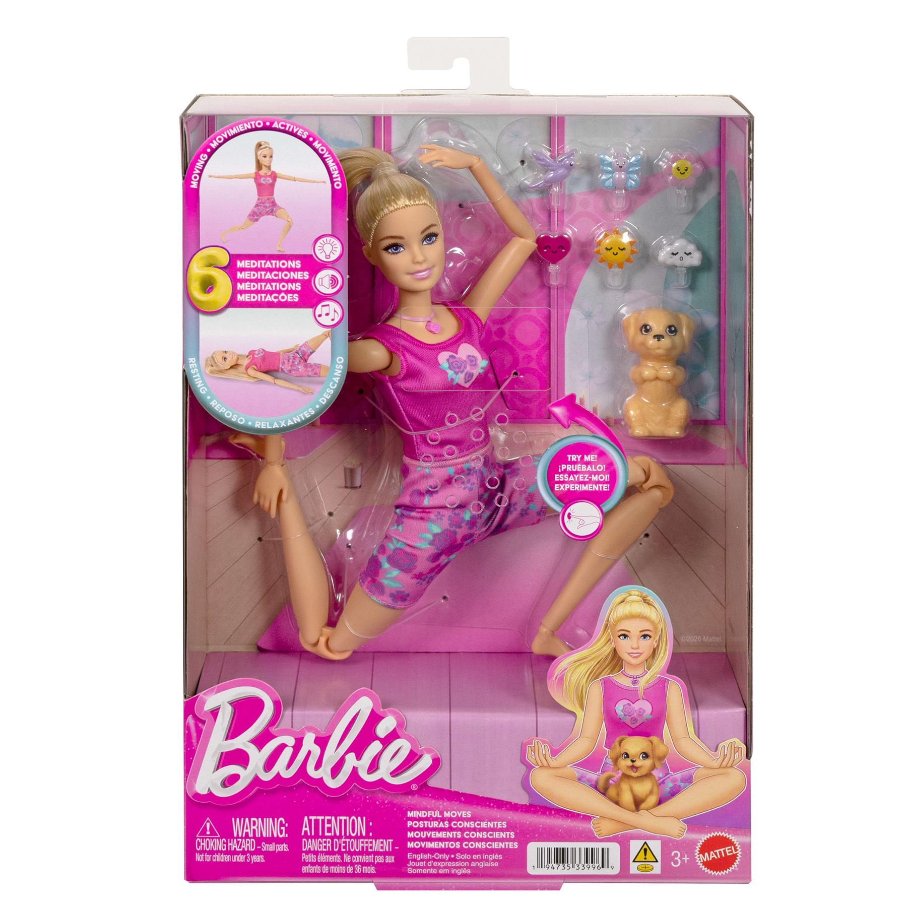 Barbie Mindful Moves Fashion Doll with Sound