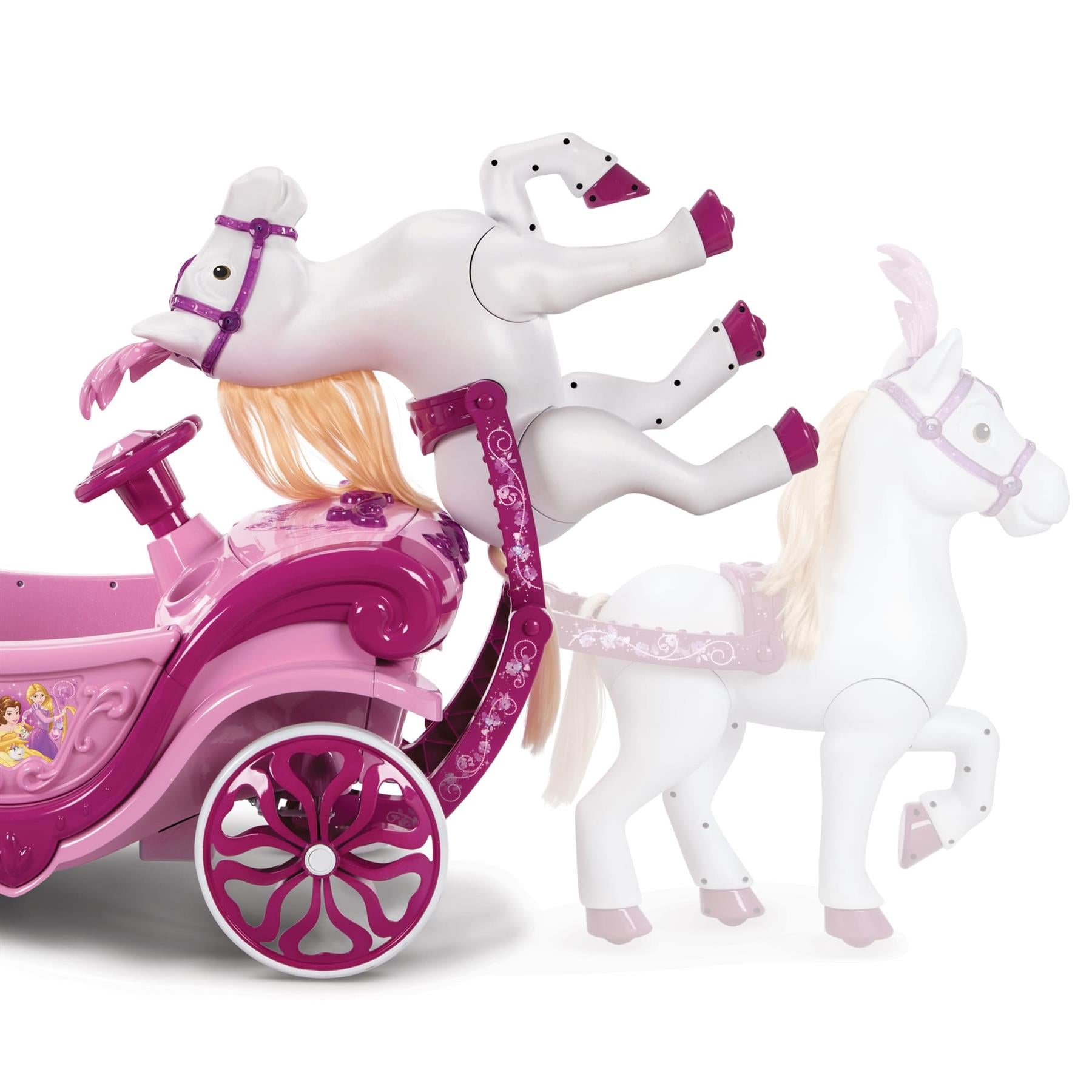 Huffy Disney Princess Royal Horse with Carriage Ride On