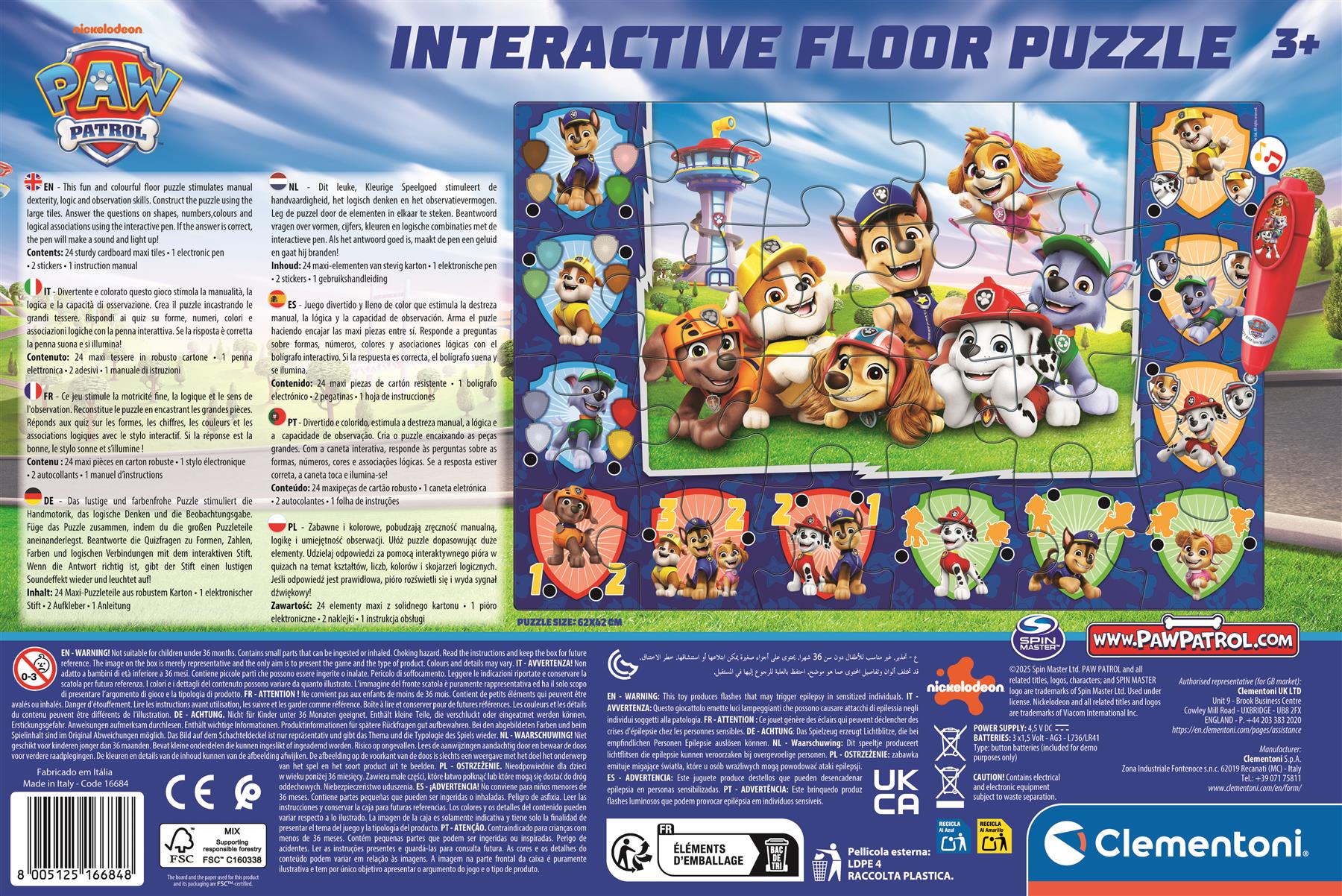 PAW Patrol Interactive Floor Puzzle