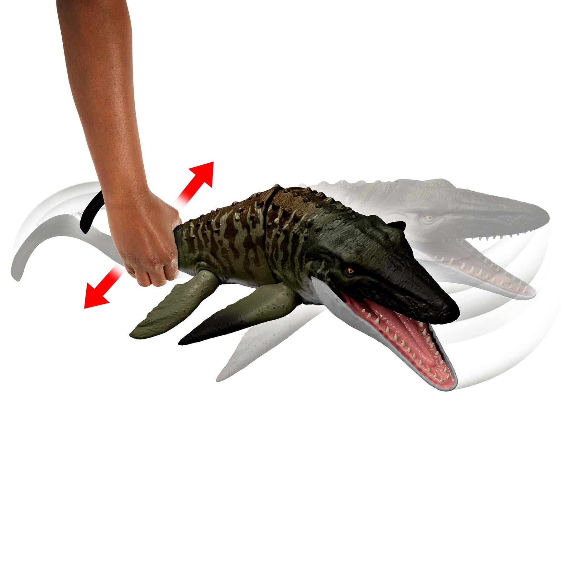 Jurassic World Rebirth Bite N Blast Mosasaurus Figure
