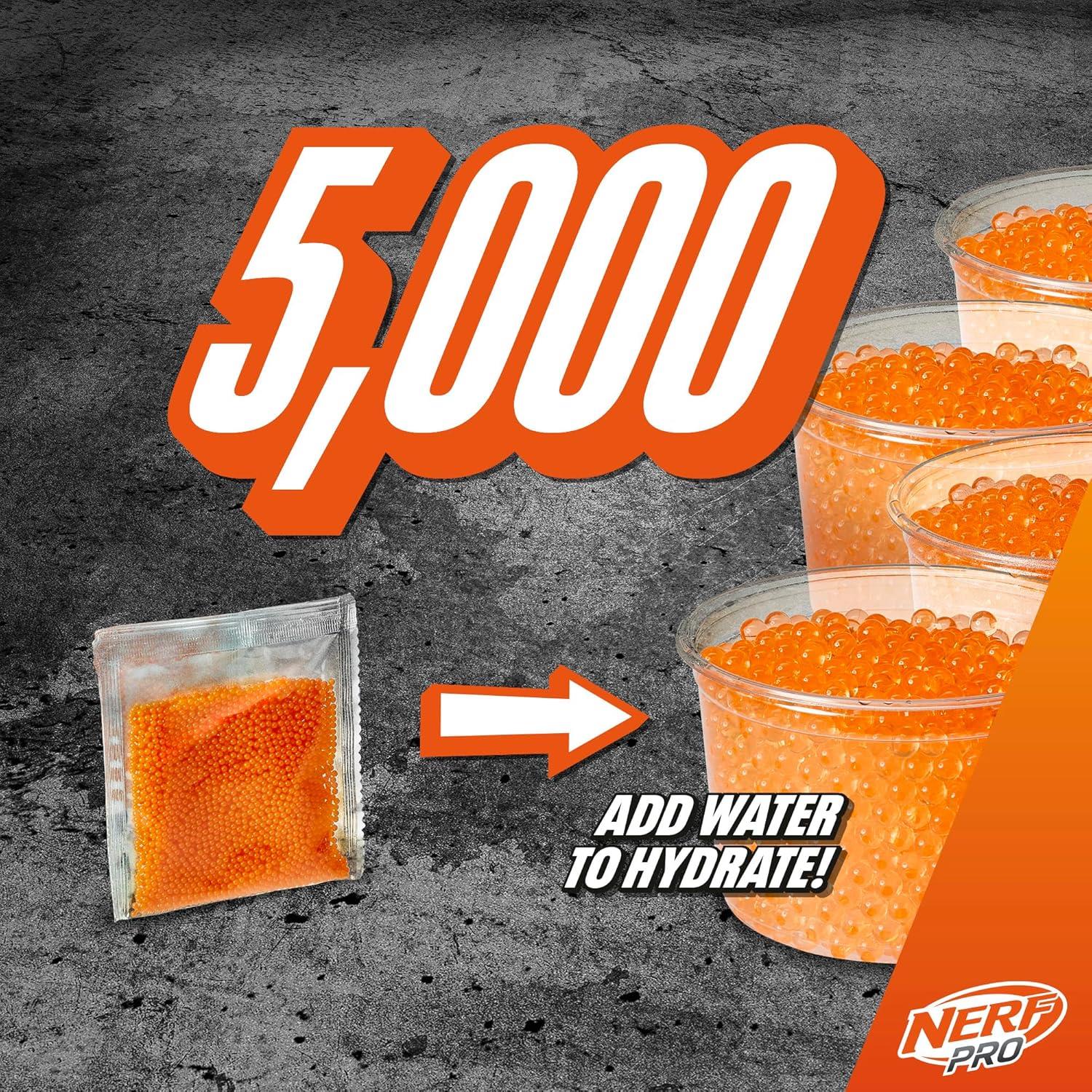 Nerf Pro Gelfire Ghost Bolt Action Blaster with 5000 rounds