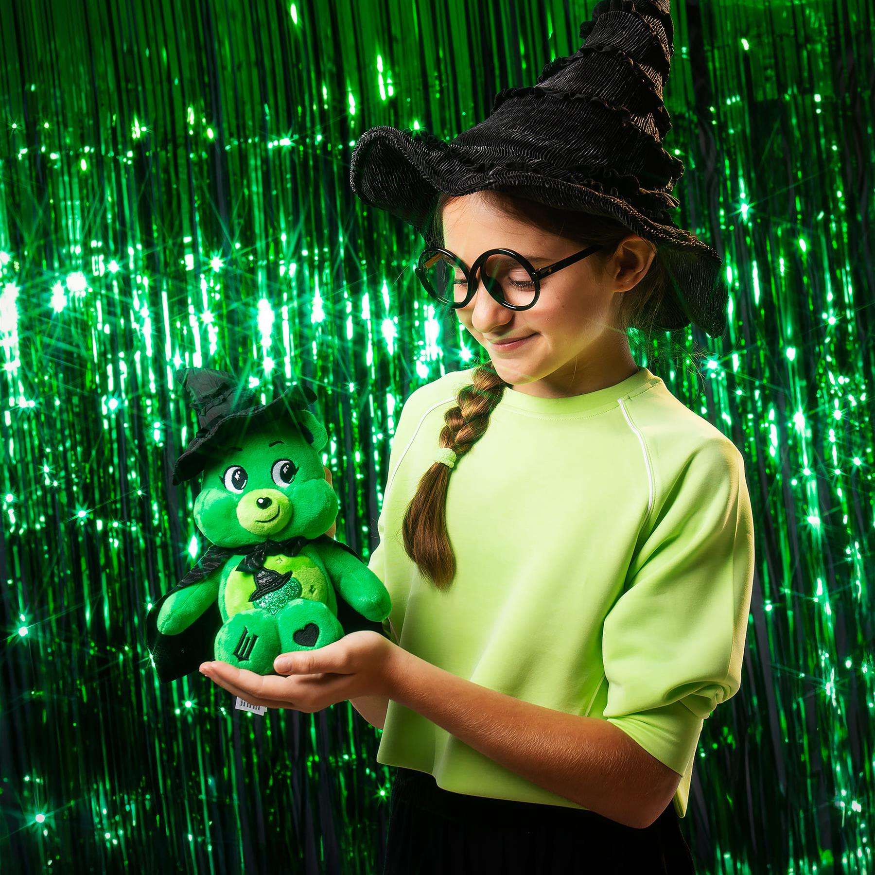 Care Bears  Wicked  Movie Plush - Good Luck Bear as Elphaba