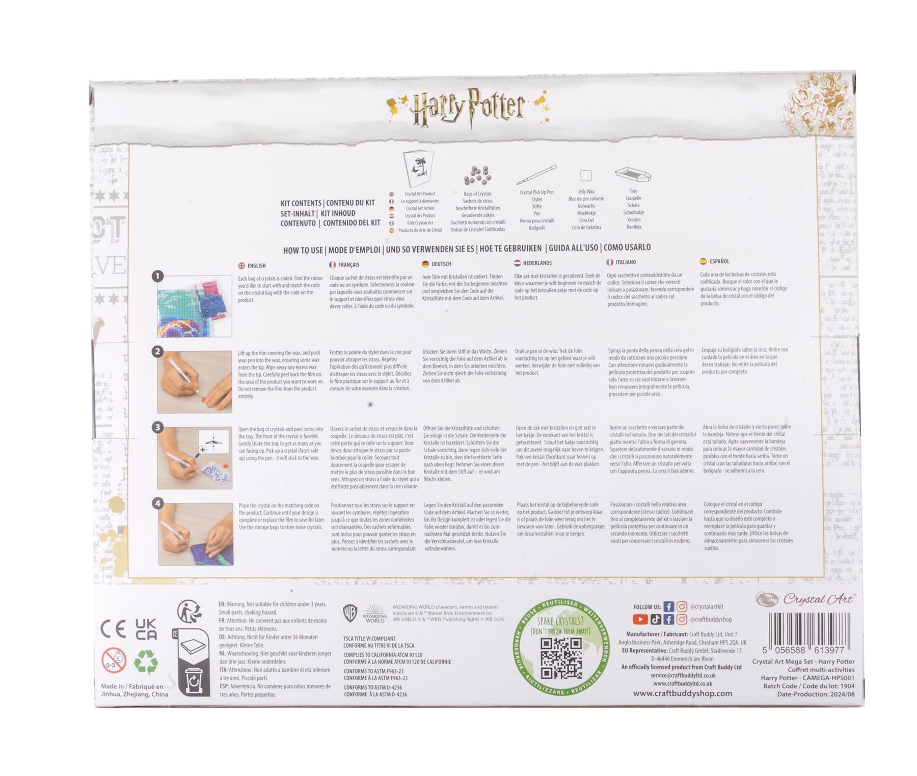 Harry Potter Crystal Art Mega Activity Set
