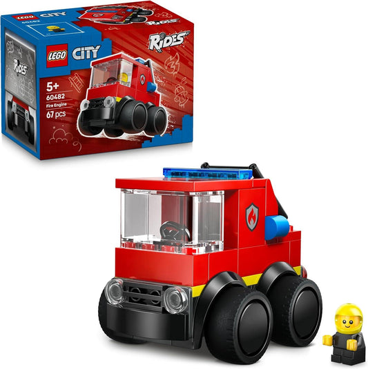 LEGO City Rides Fire Engine Toy Building Set 60482