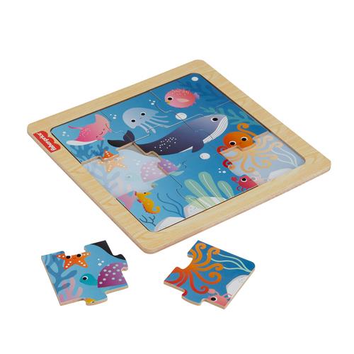 Fisher-Price Wooden Musical Jigsaw Puzzle Assortment