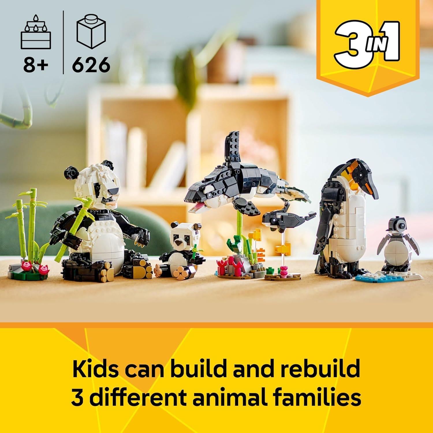 LEGO Creator 3in1 Wild Animals Panda Family 31165