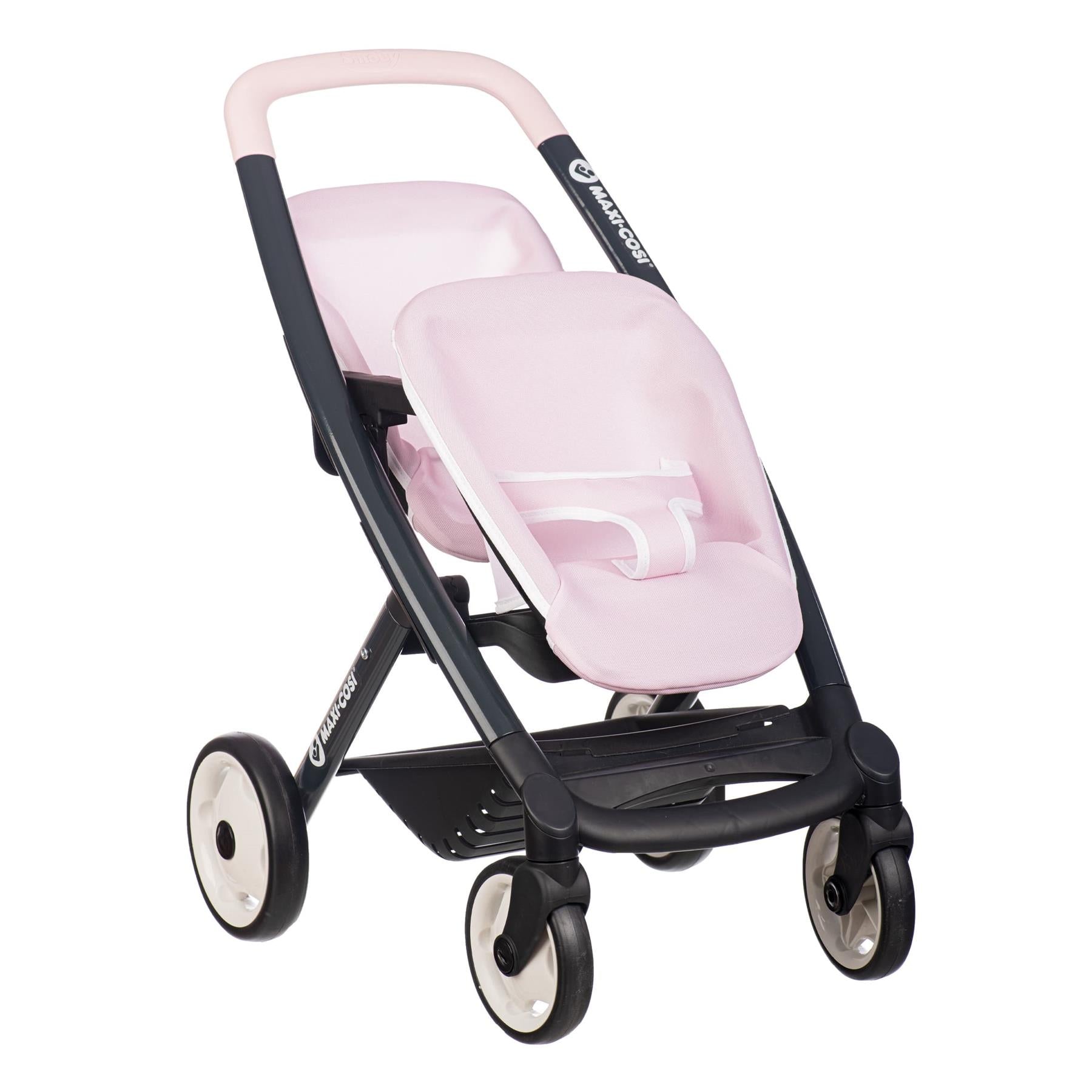 Smoby Maxi-Cosi Twin Pushchair Blush Pink
