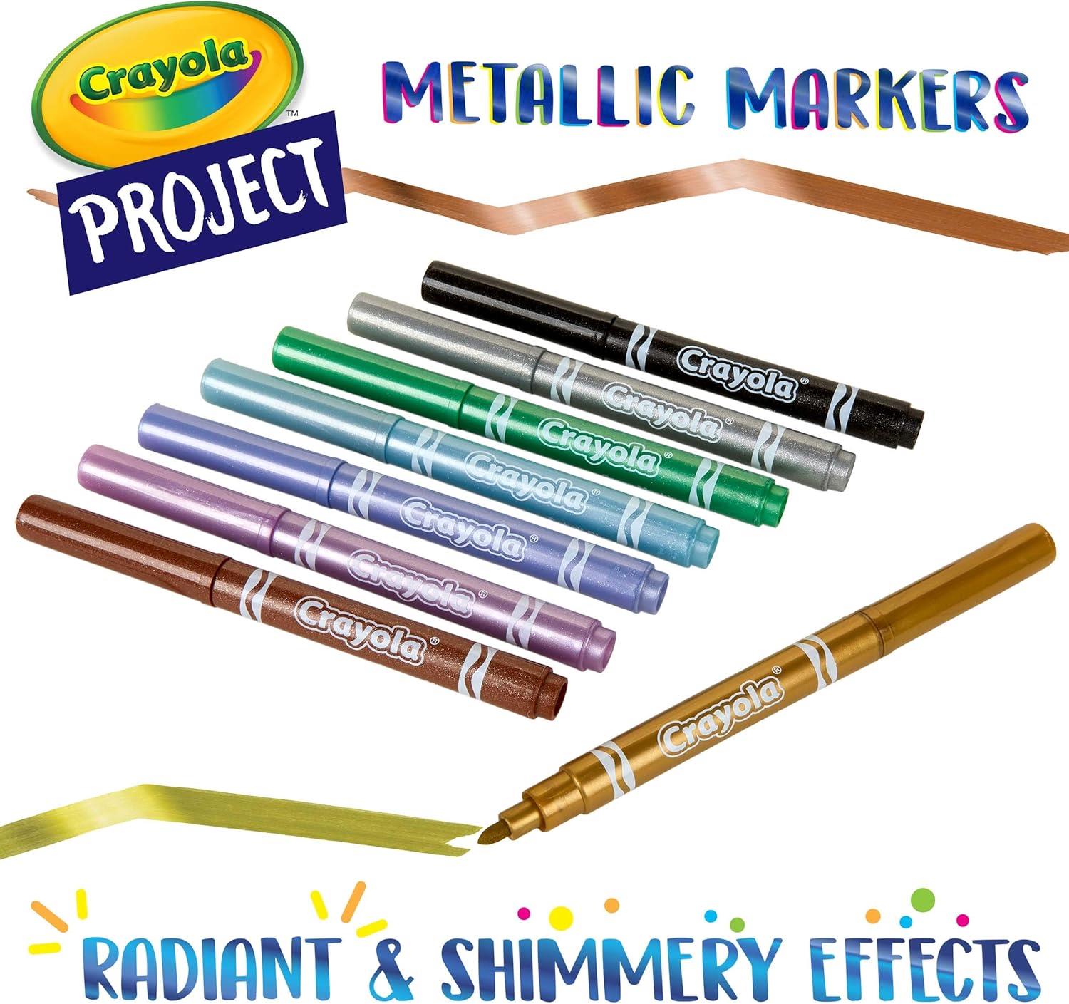 Crayola 6 Assorted Metallic Markers