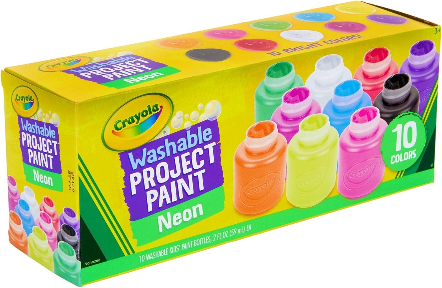 Crayola Neon Wash Paint 2oz 10 Pack