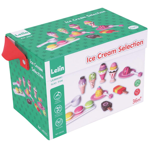 Lelin Wooden Ice Cream Selection Playset