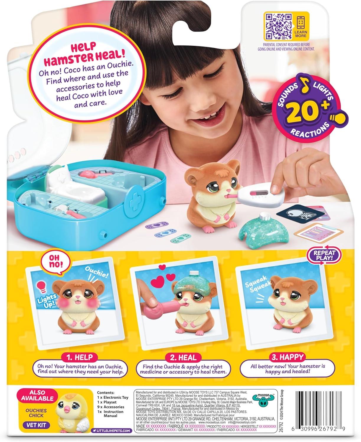 Little Live Pets Ouchies Vet Kit - Coco the Hamster