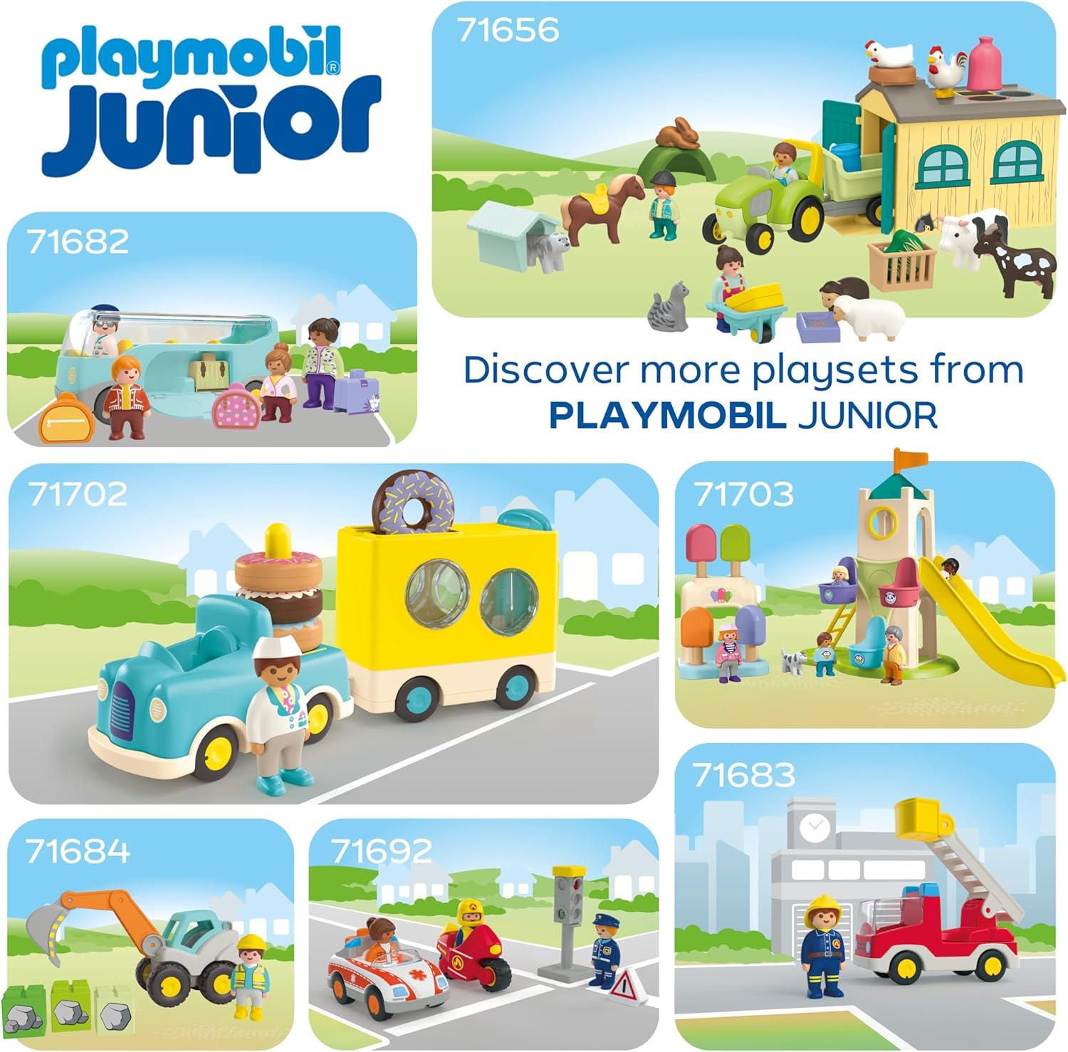 Playmobil Junior Tractor with Load & Drop Planter