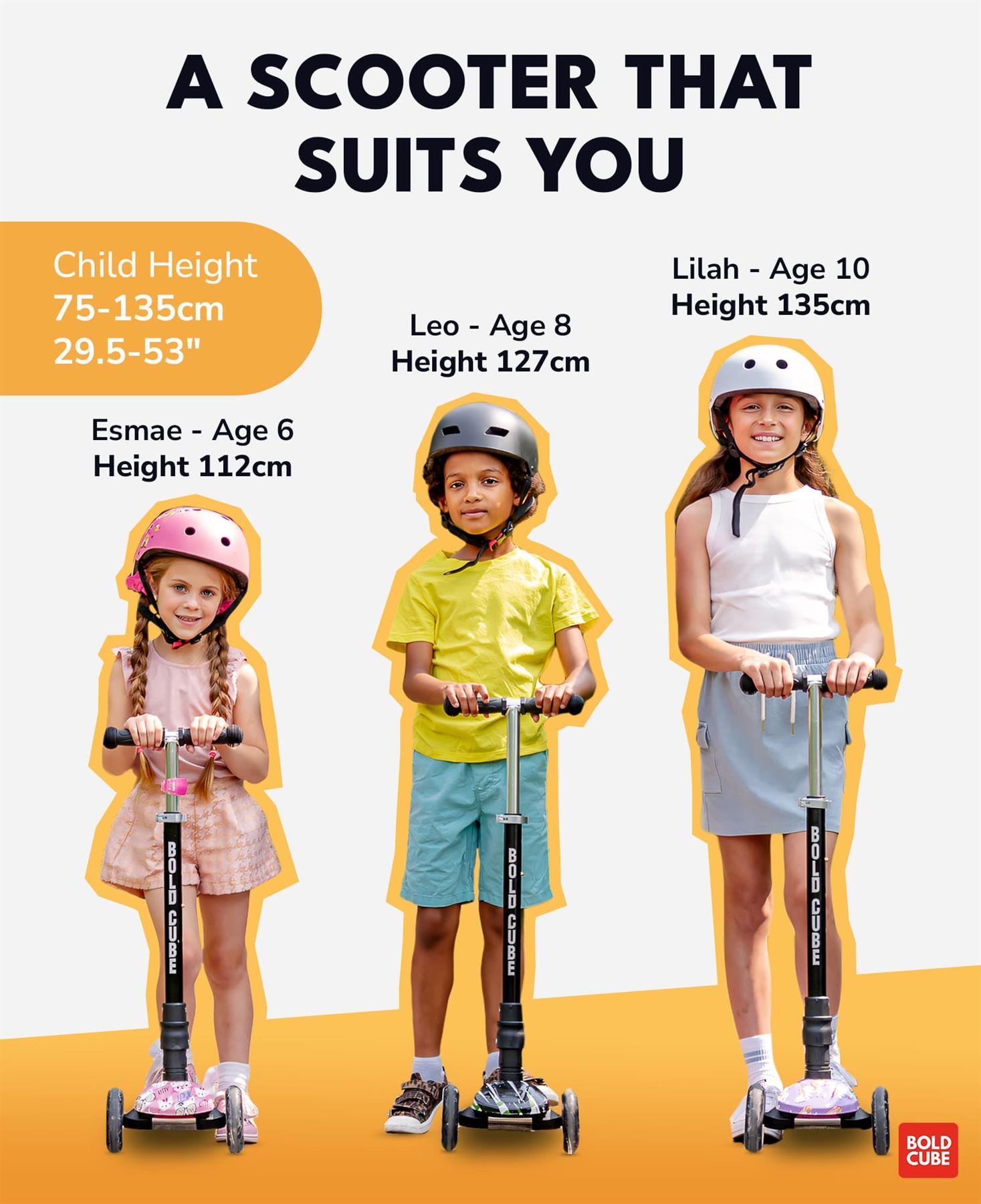 Boldcube Big 3 Wheel Scooter - Crystal Rubix