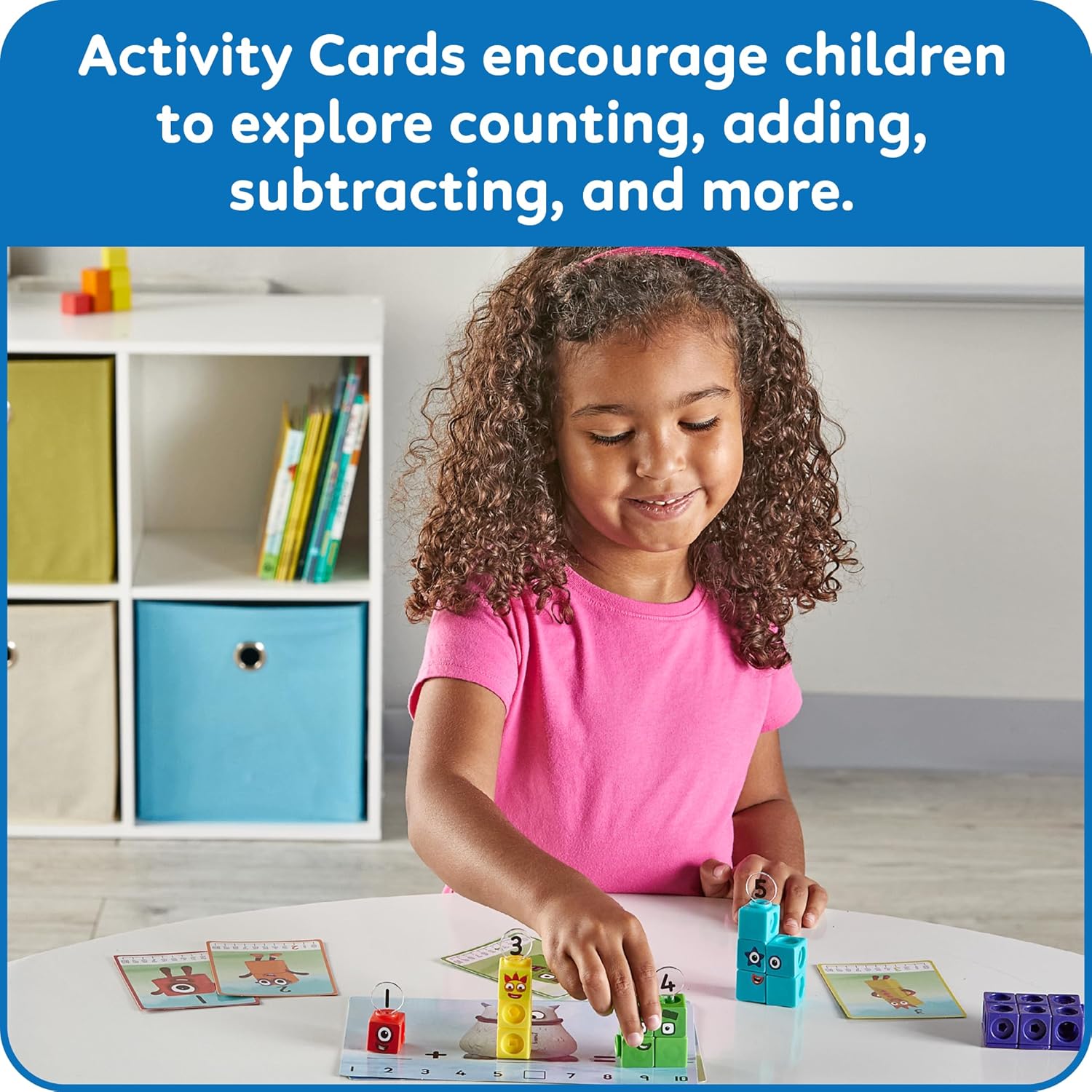 Learning Resources Mathlink Cubes 1-10 Number Blocks Activity Set