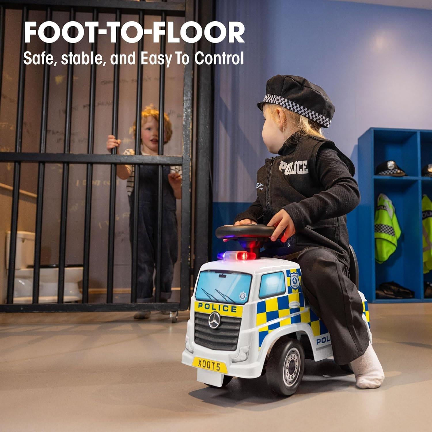 Xootz Mercedes Benz Police Foot to Floor Ride On