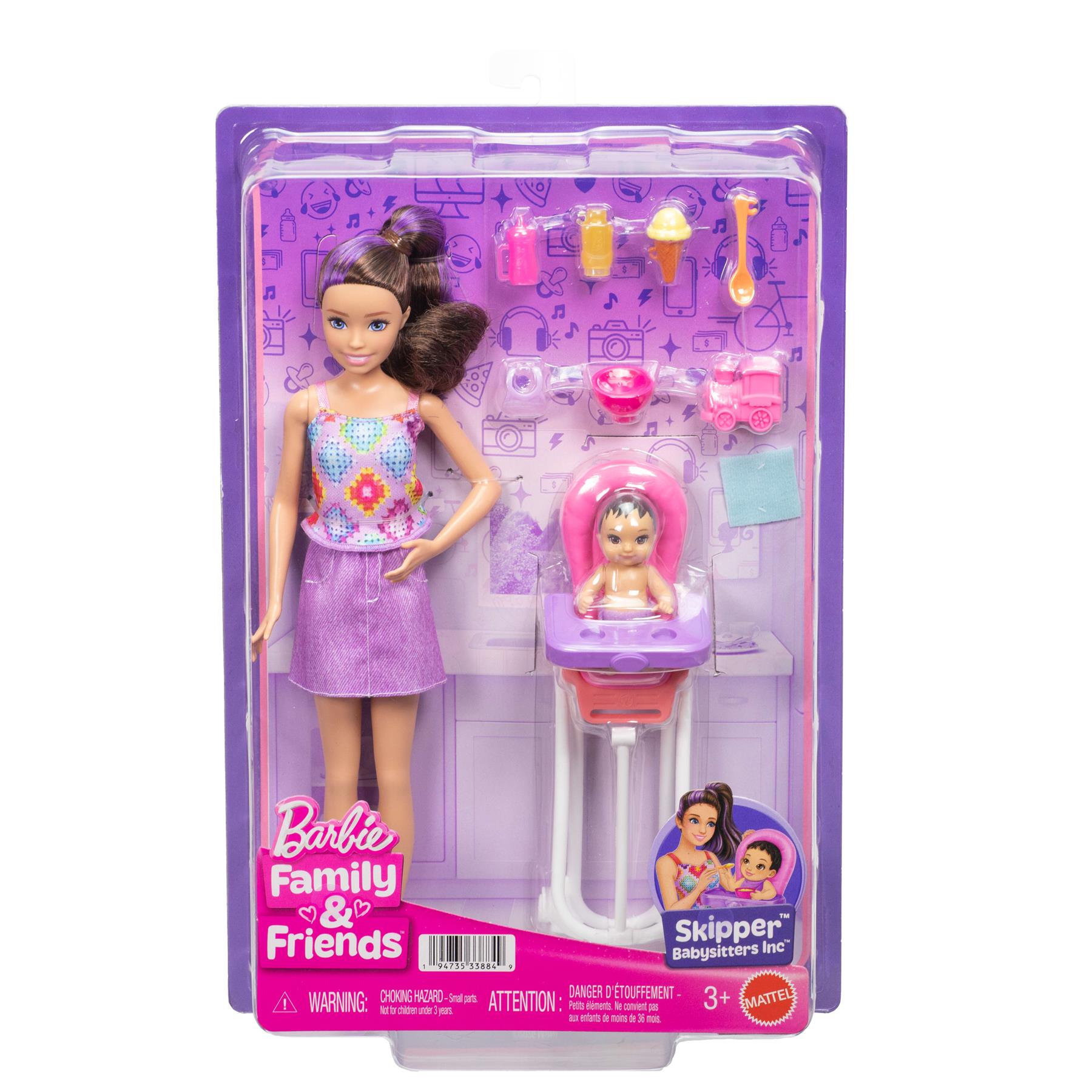 Barbie Skipper Family & Friends Doll Playset