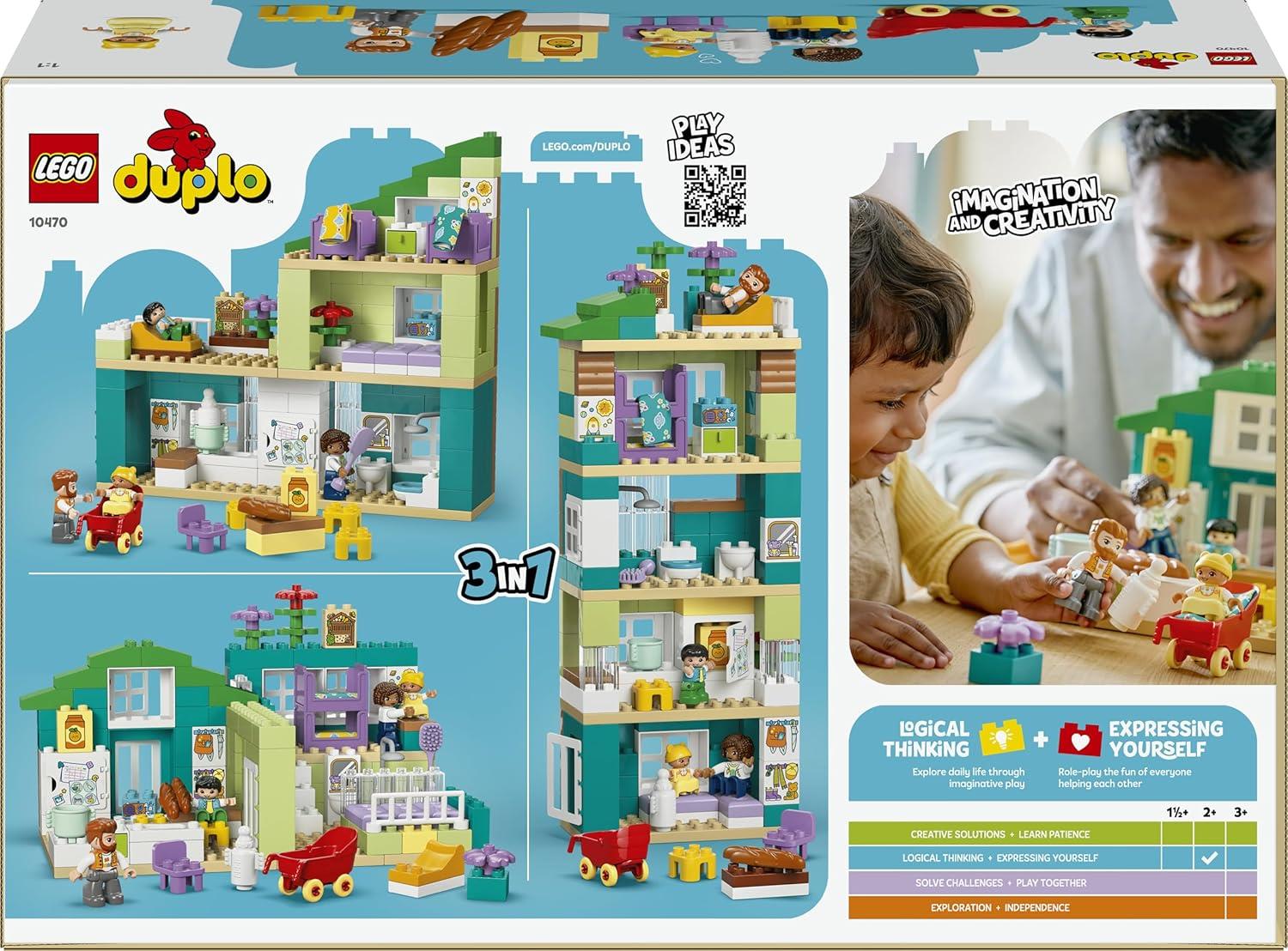 LEGO Duplo 3 in 1 Modern Family House with Figures 10470