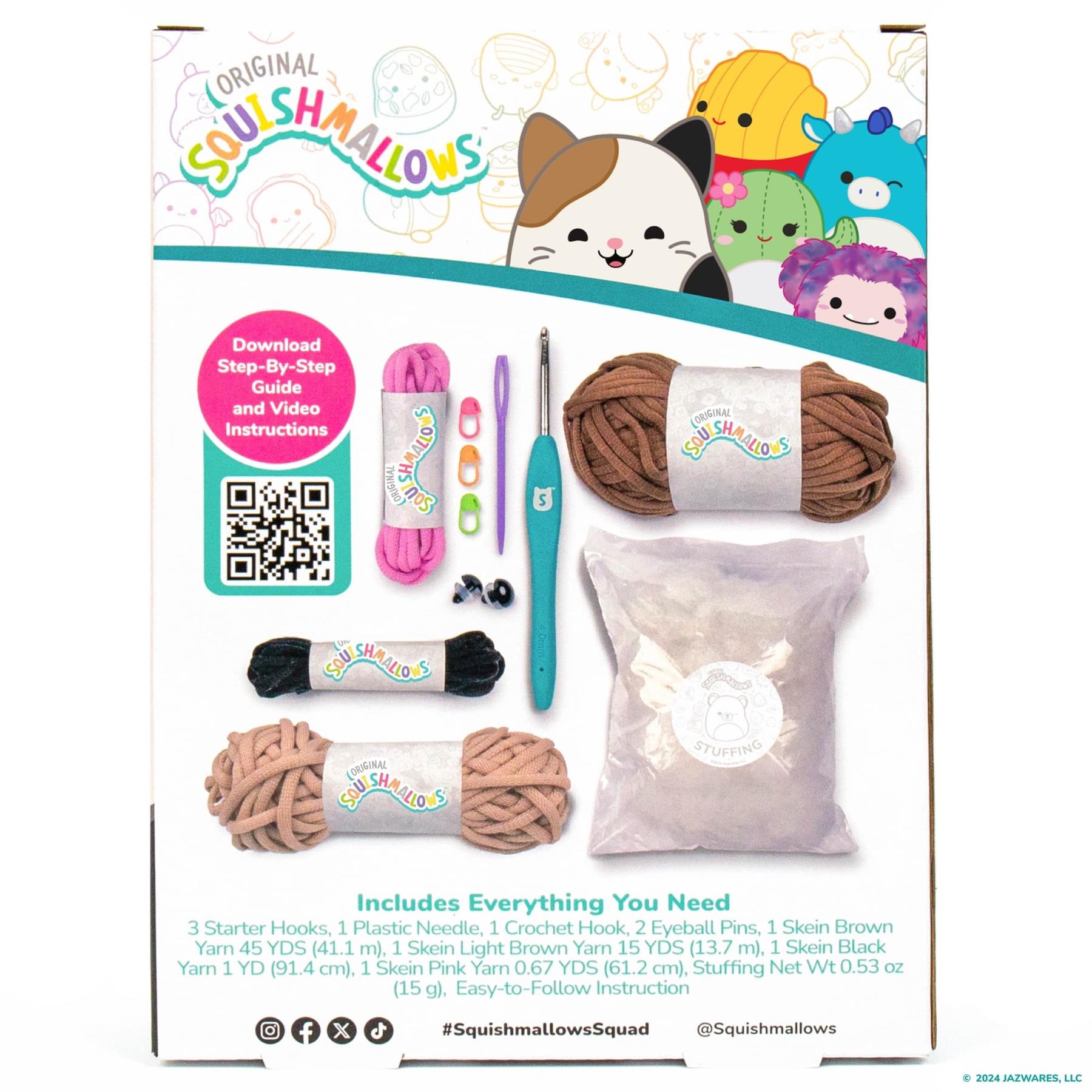 Original Squishmallows - Omar the Bear Crochet Kit