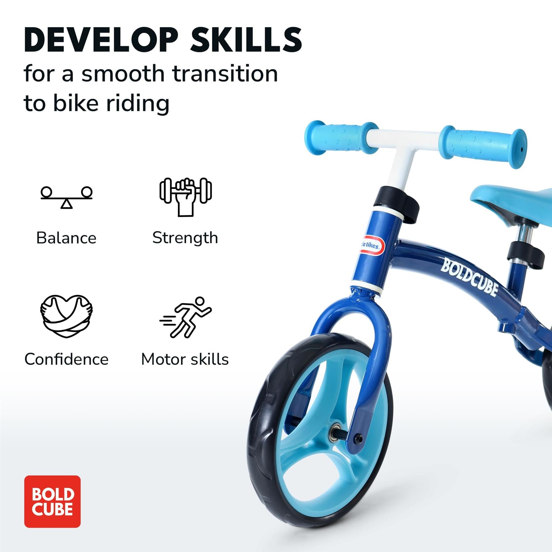 Boldcube Little Tikes - Kids Balance Bike - Blue