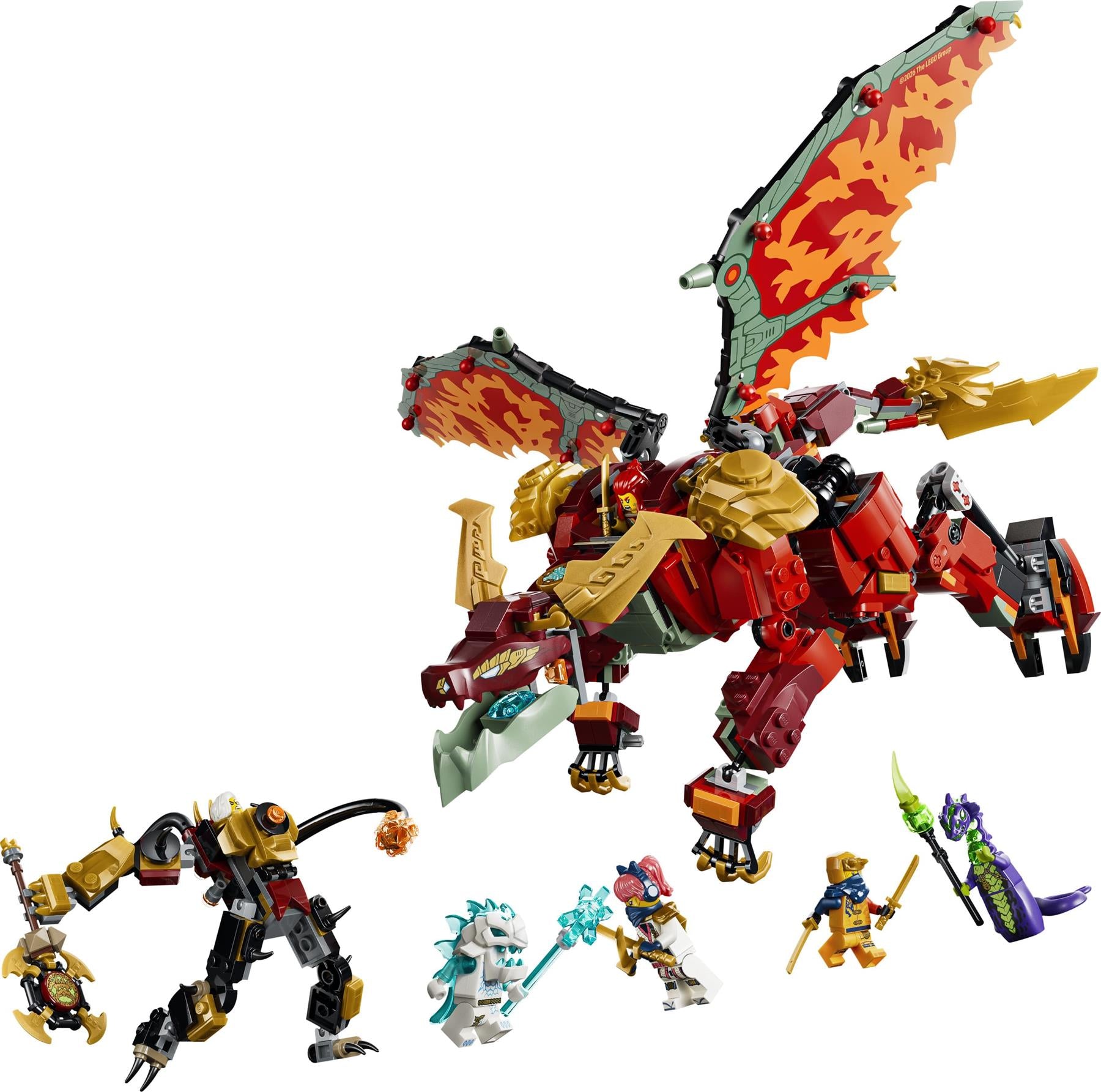 LEGO Ninjago Wyldfyre's Transforming Dragon Mech 71868