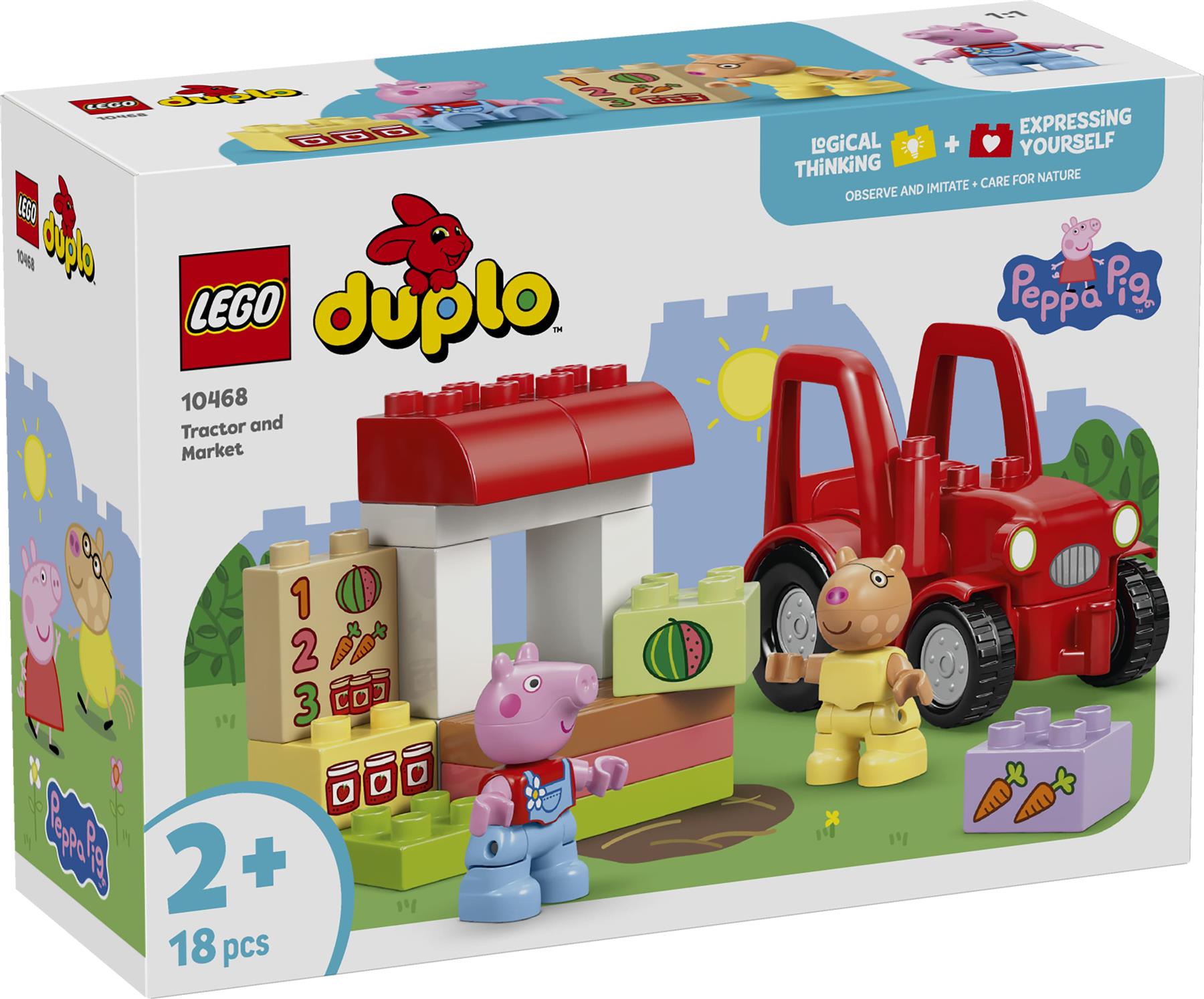 LEGO Duplo Peppa Pig Tractor and Market 10468