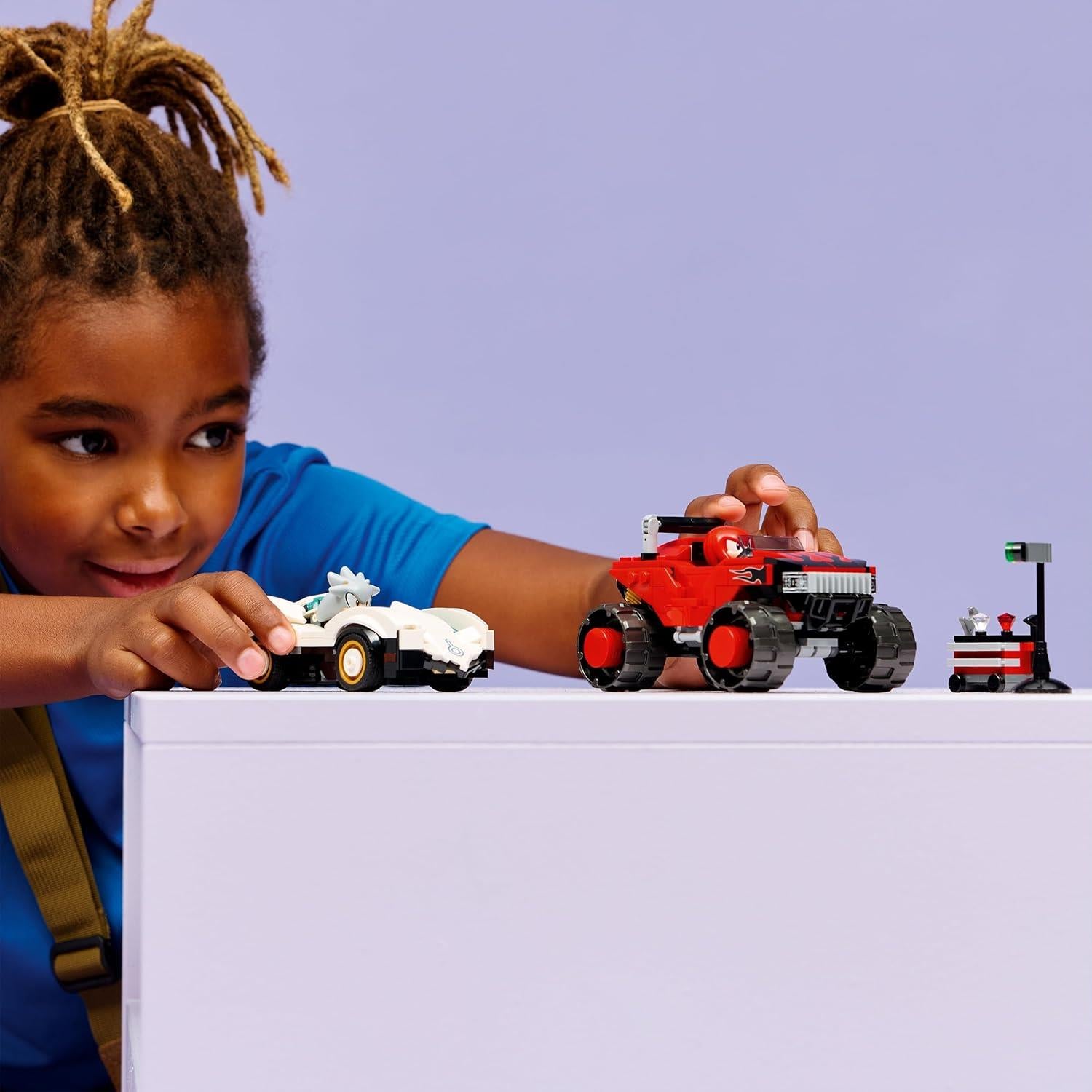 LEGO Sonic the Hedgehog Silver's Car vs. Knuckles' Monster Truck 77118