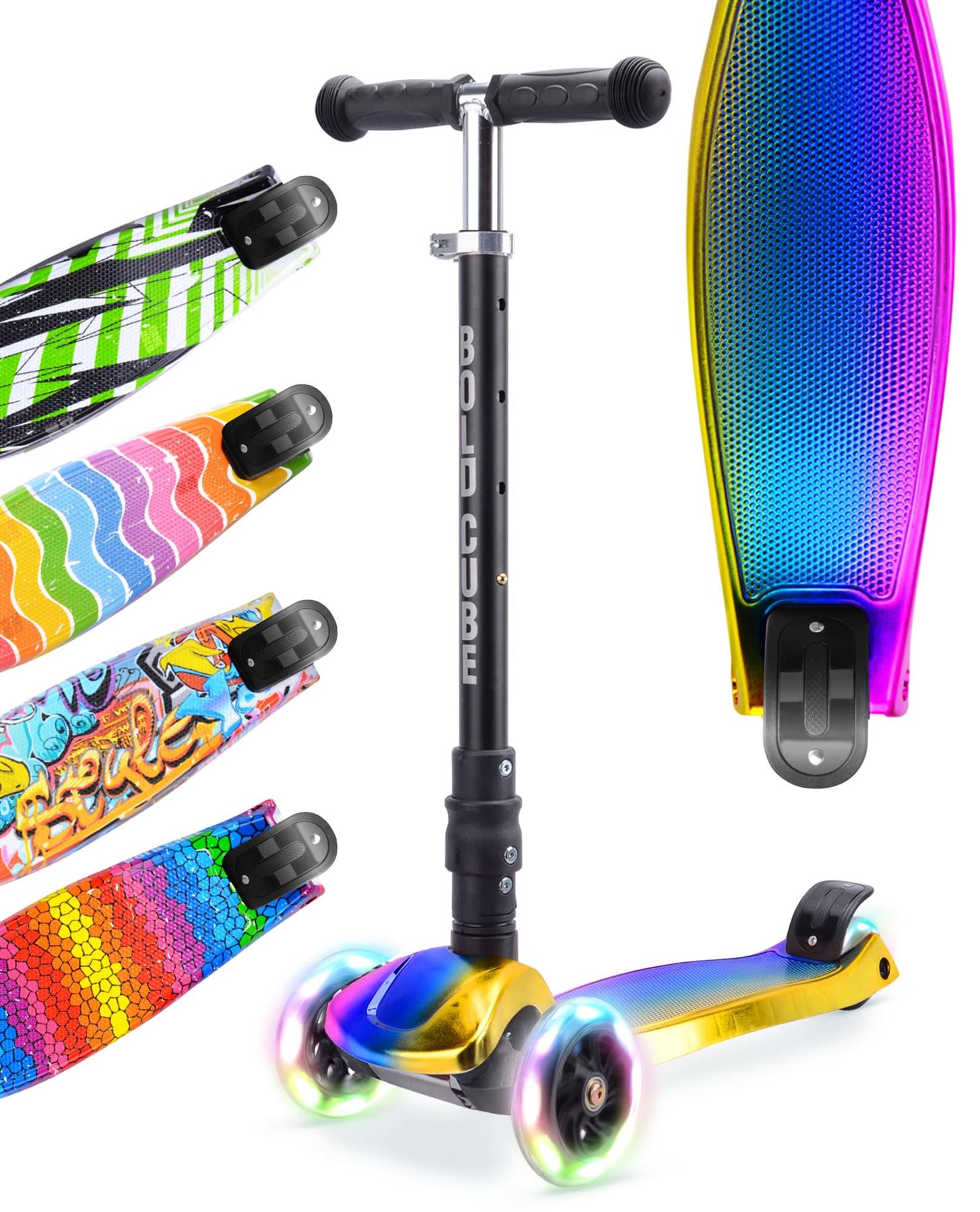 Boldcube Big 3 Wheel Scooter - Dark Night
