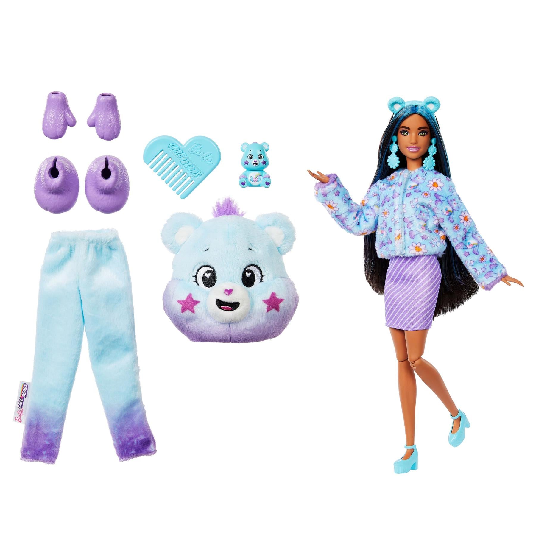 Barbie Cutie Reveal Barbie Care Bears Series 2 - Purple