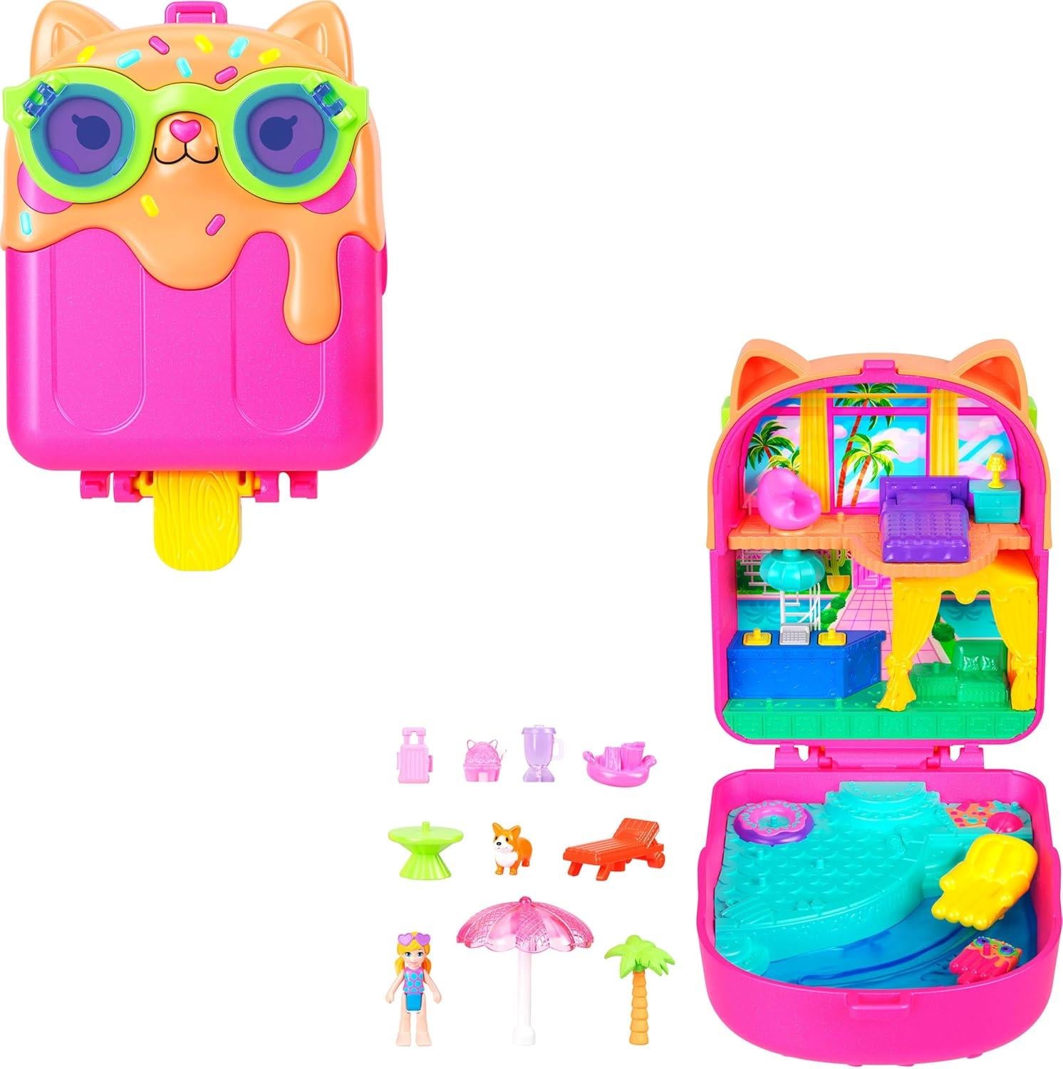 Polly Pocket Kitty Popsicle Resort Compact Playset