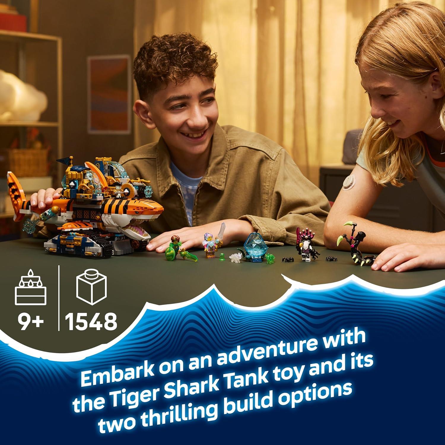 LEGO DREAMZzz 2-in-1 Tiger Shark Tank Toy 71515