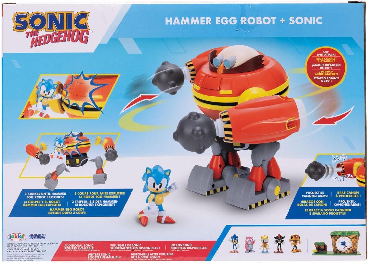 Sonic the Hedgehog Hammer Egg Robot Deluxe Playset
