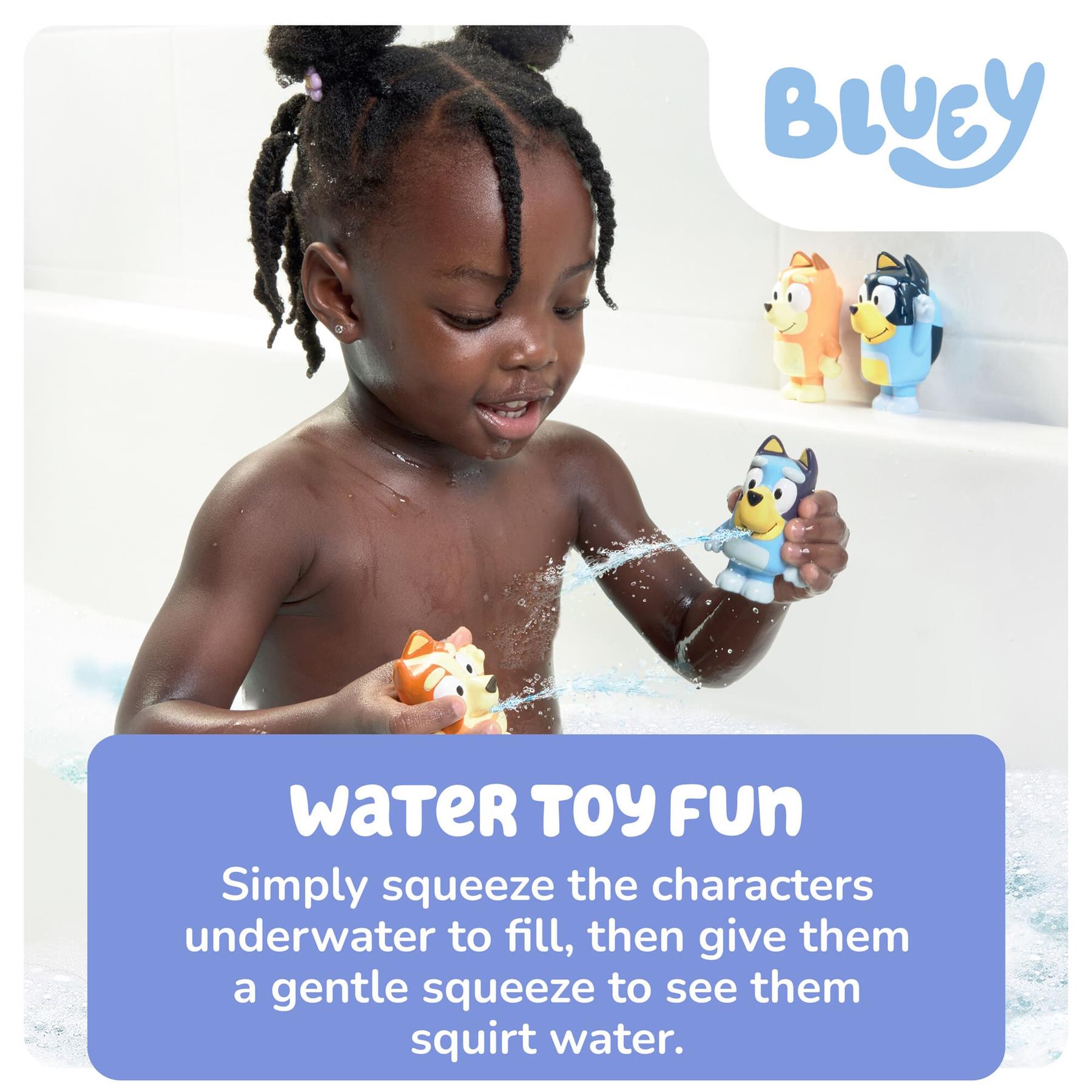 Bluey Bath Squirters Family 4 Pack