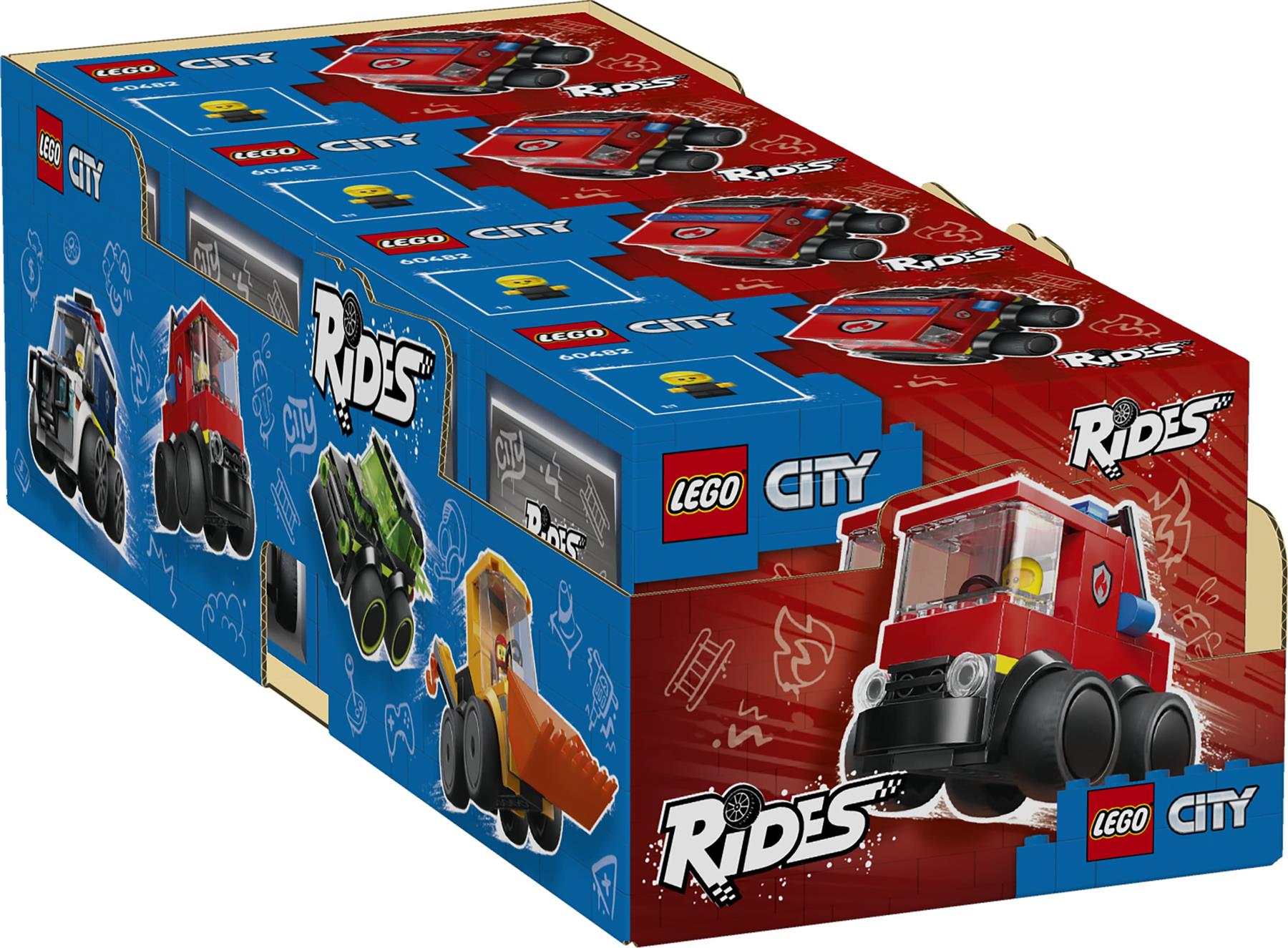 LEGO City Rides Fire Engine Toy Building Set 60482