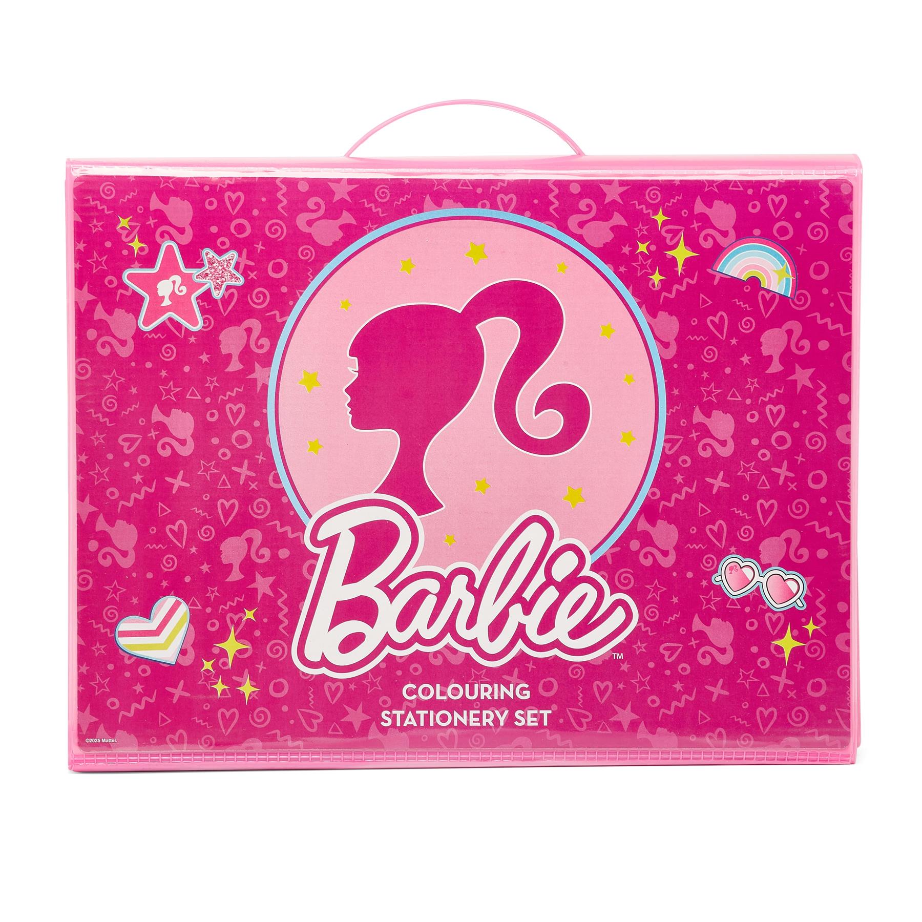 Barbie 162 Piece Childrens Easel Set with Whiteboard, Chalkboard & Accessories