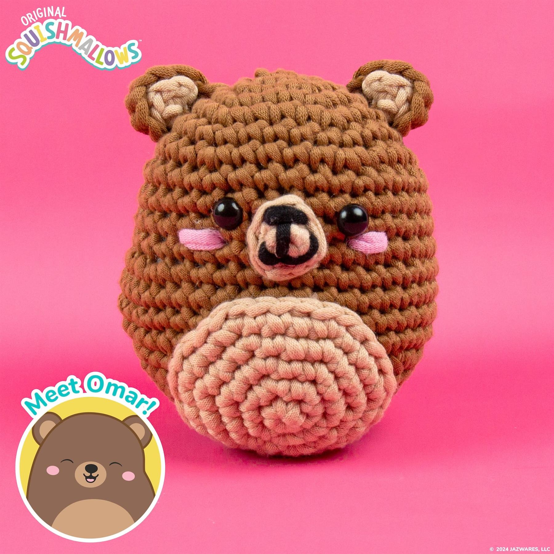 Original Squishmallows - Omar the Bear Crochet Kit
