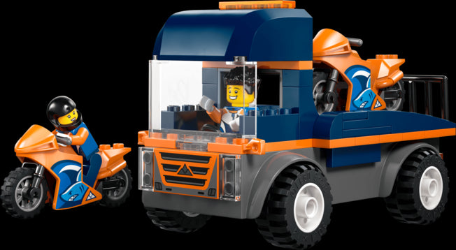 LEGO City Motorcycle Transporter Truck Toy 60491