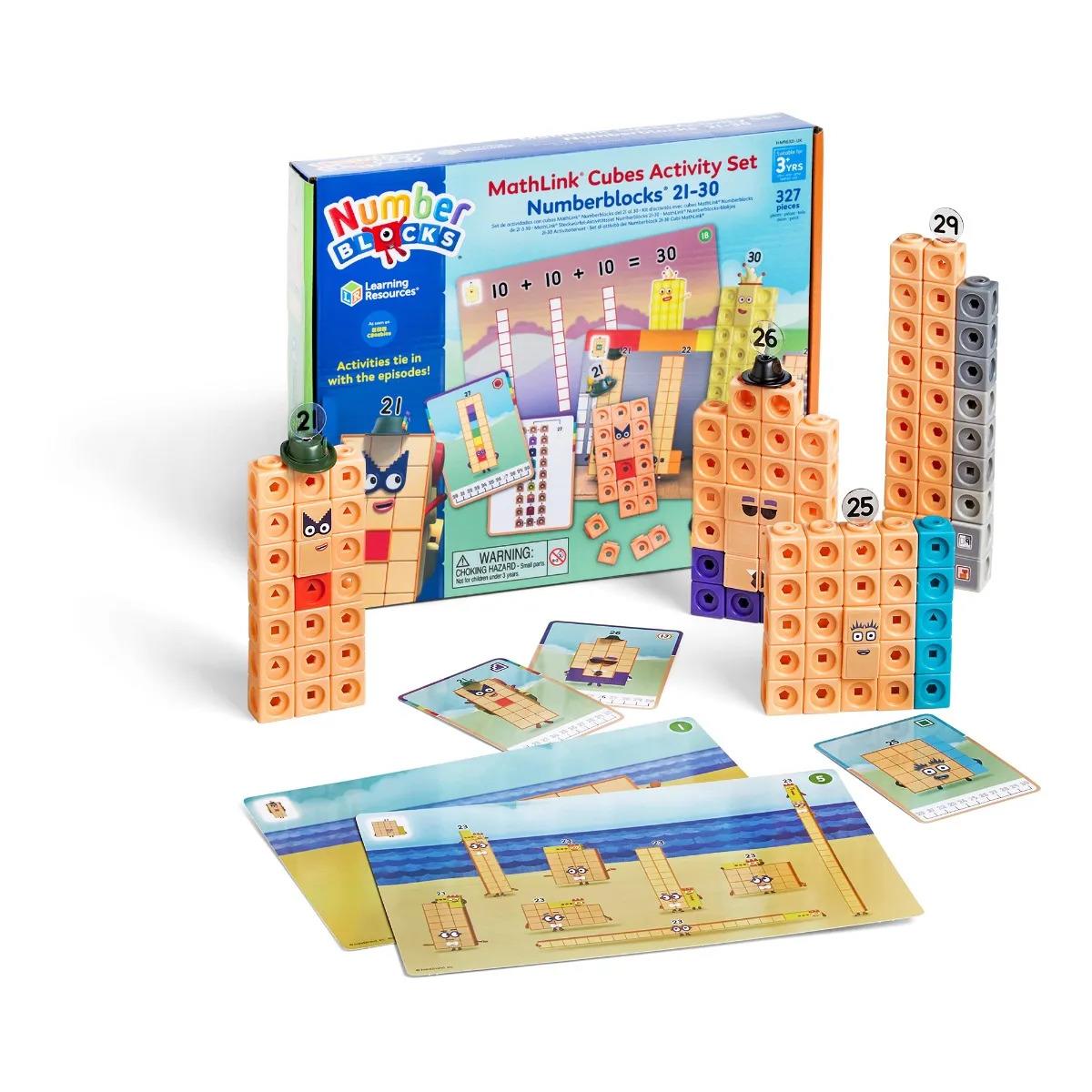 Learning Resources Numberblocks MathLink Cubes  21-30 Activity Set