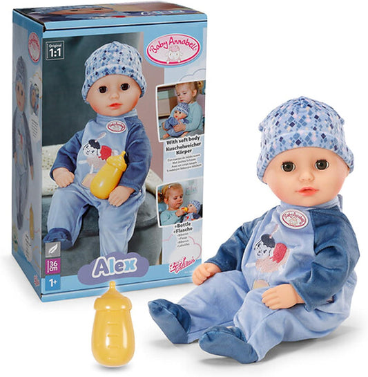 Baby Annabell Soft 36cm Baby Doll with Sleeping Eyes - Alex